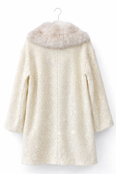 Kürklü Yün Kaban -EKRU 