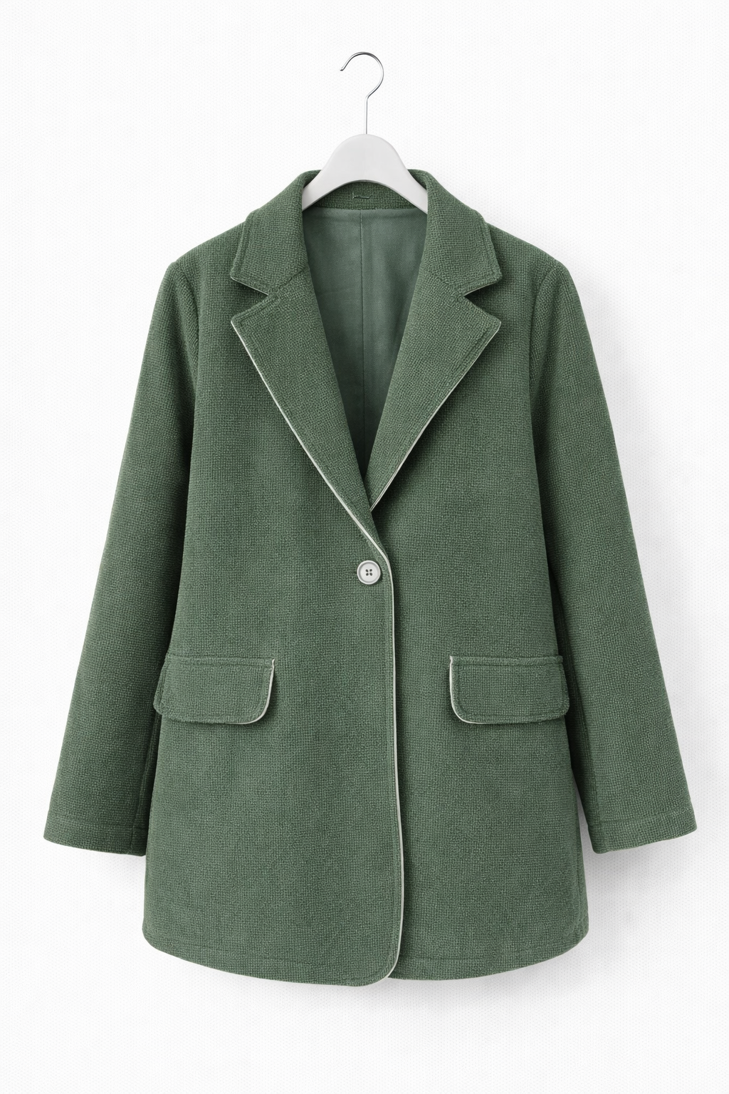 Dokuma Kumaş Blazer Ceket-haki