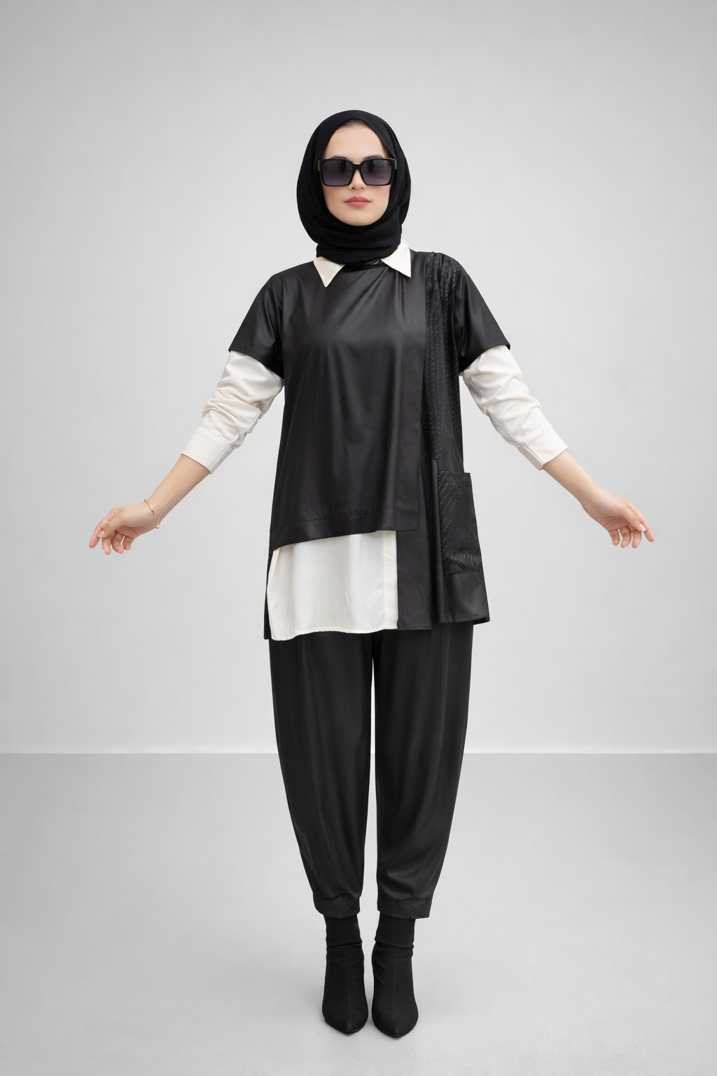 Gömlek Yaka Siyah  Takım