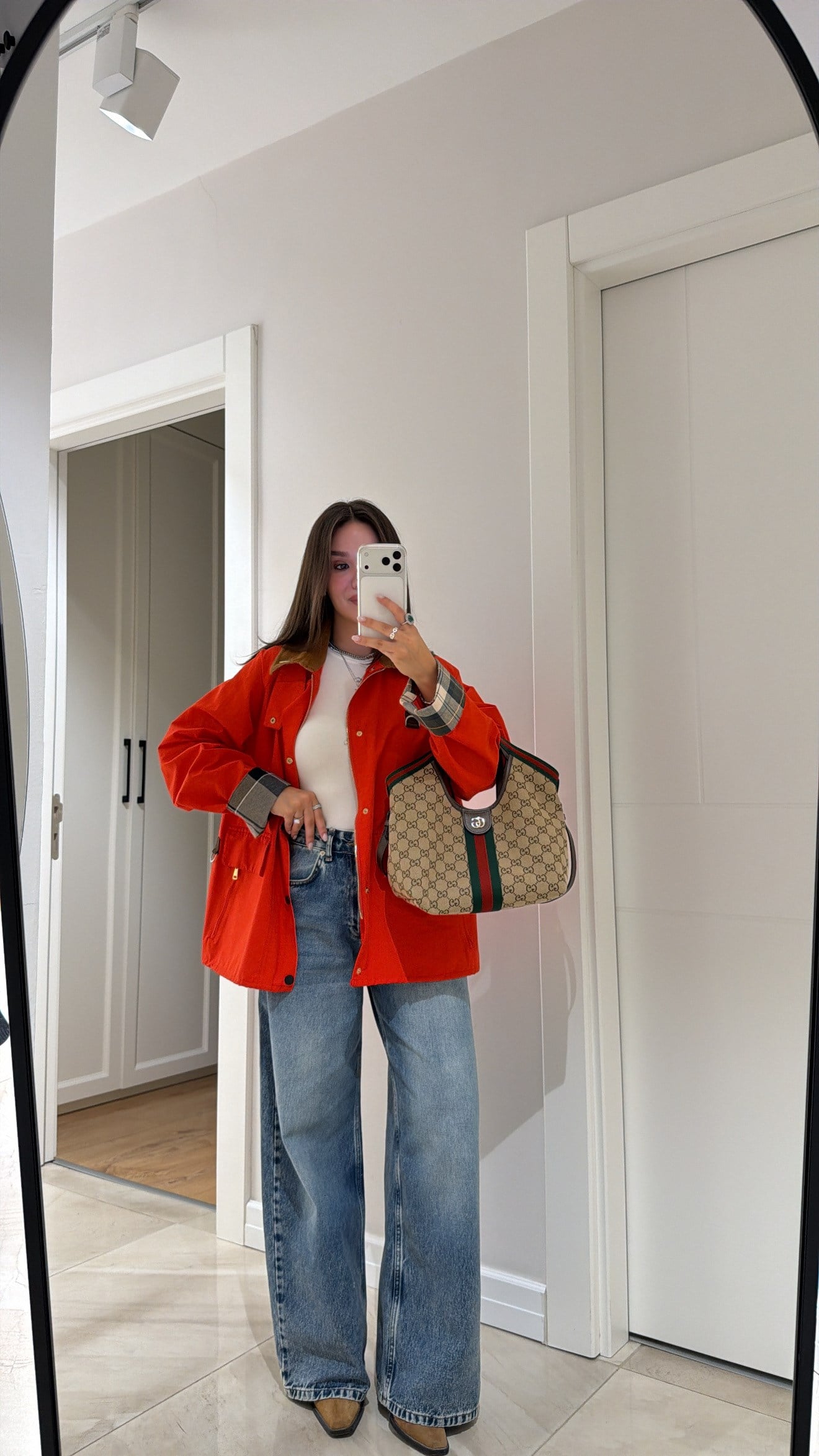 Koyu Mavi Taşlamalı Baggy Jean