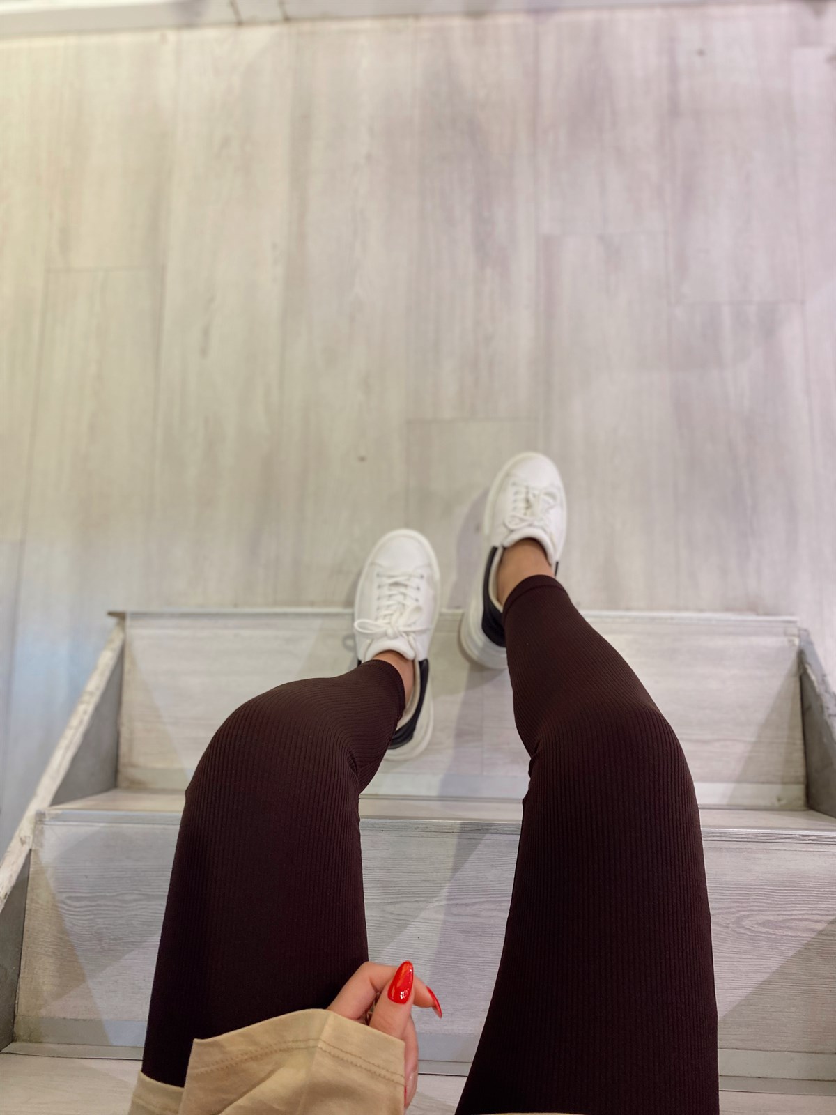 Acı Kahve Fitilli Toparlayıcı Tayt 