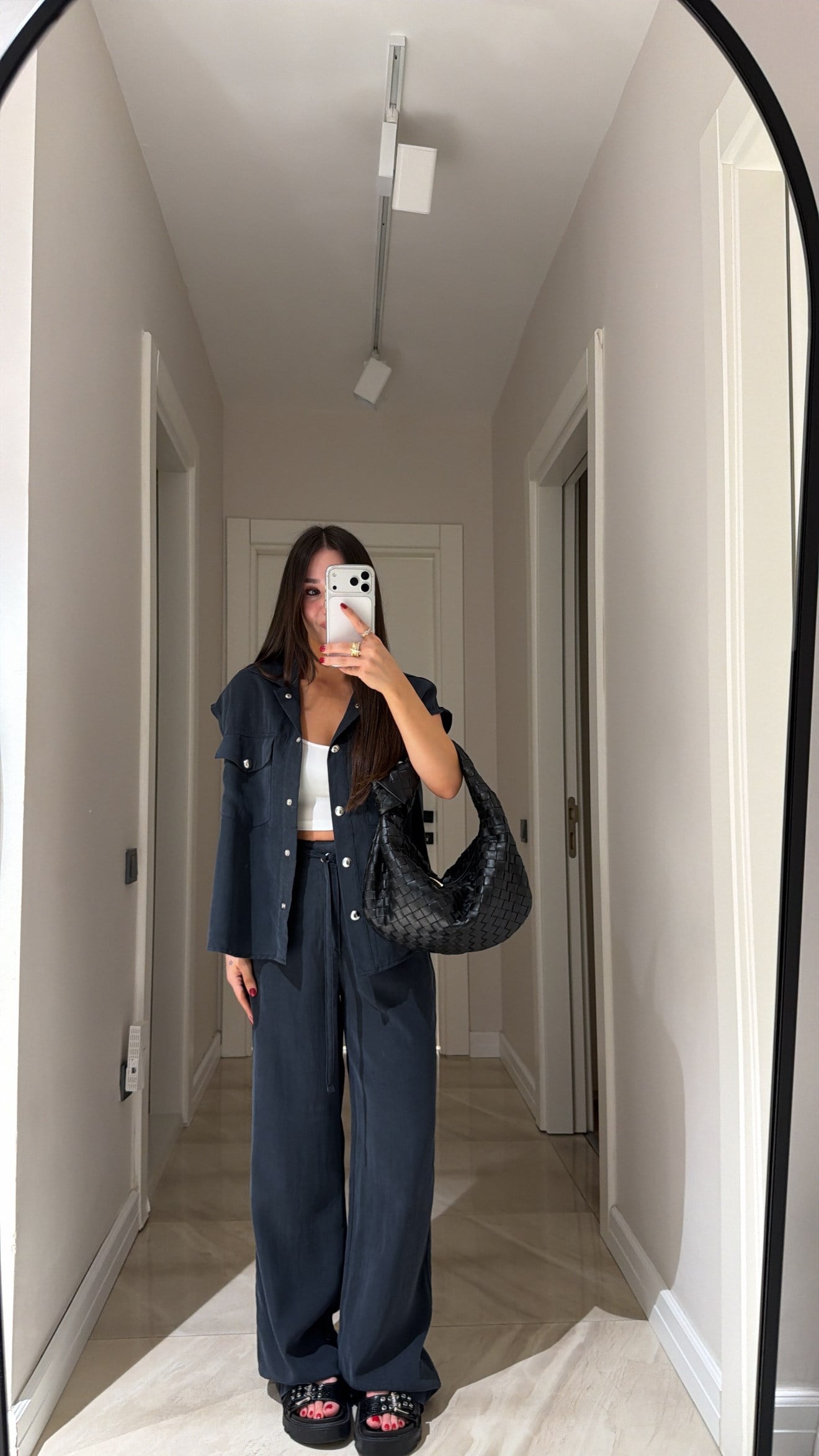 Antrasit Silver Düğmeli Yelek Pantolon Takım