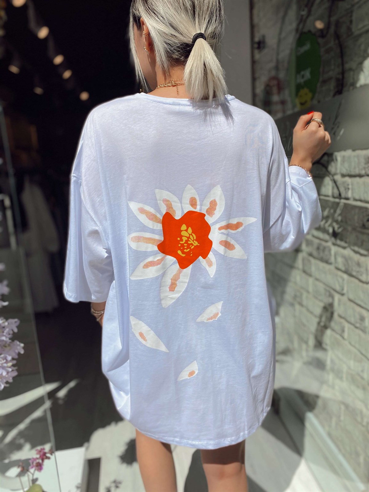 Beyaz Papatya Tshirt