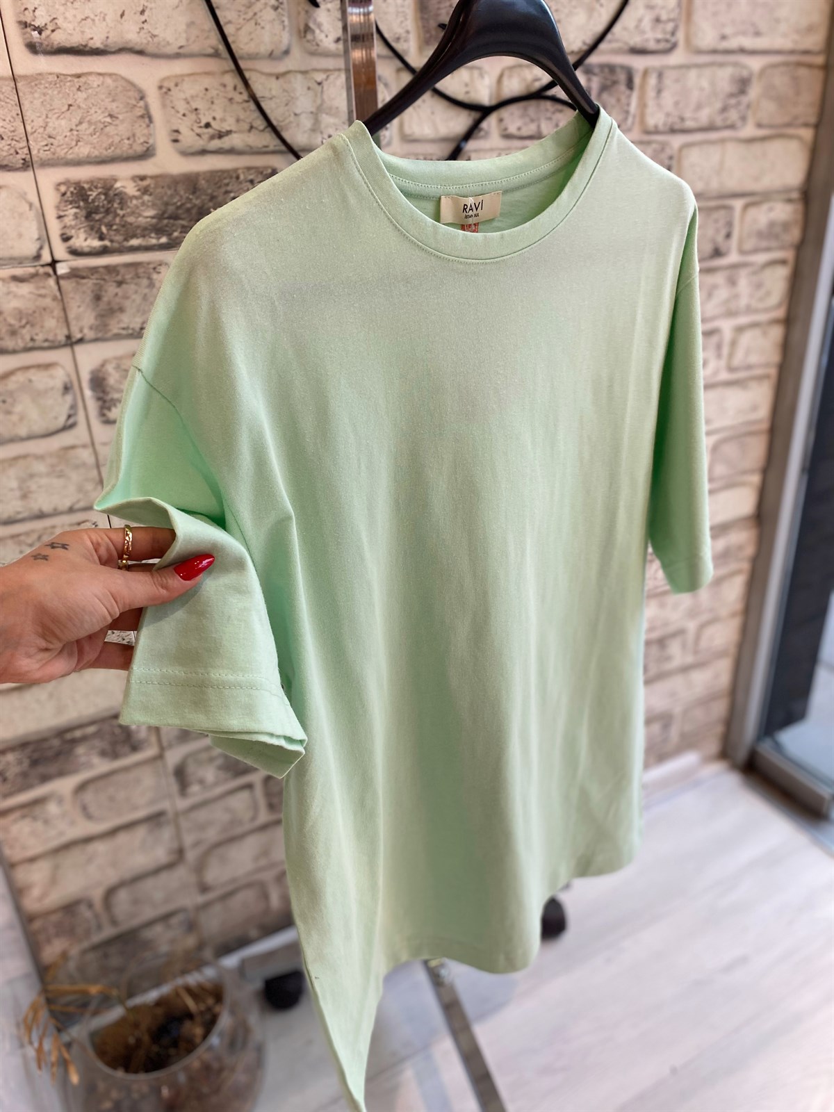 Fıstık Yeşili Ravi Tshirt 