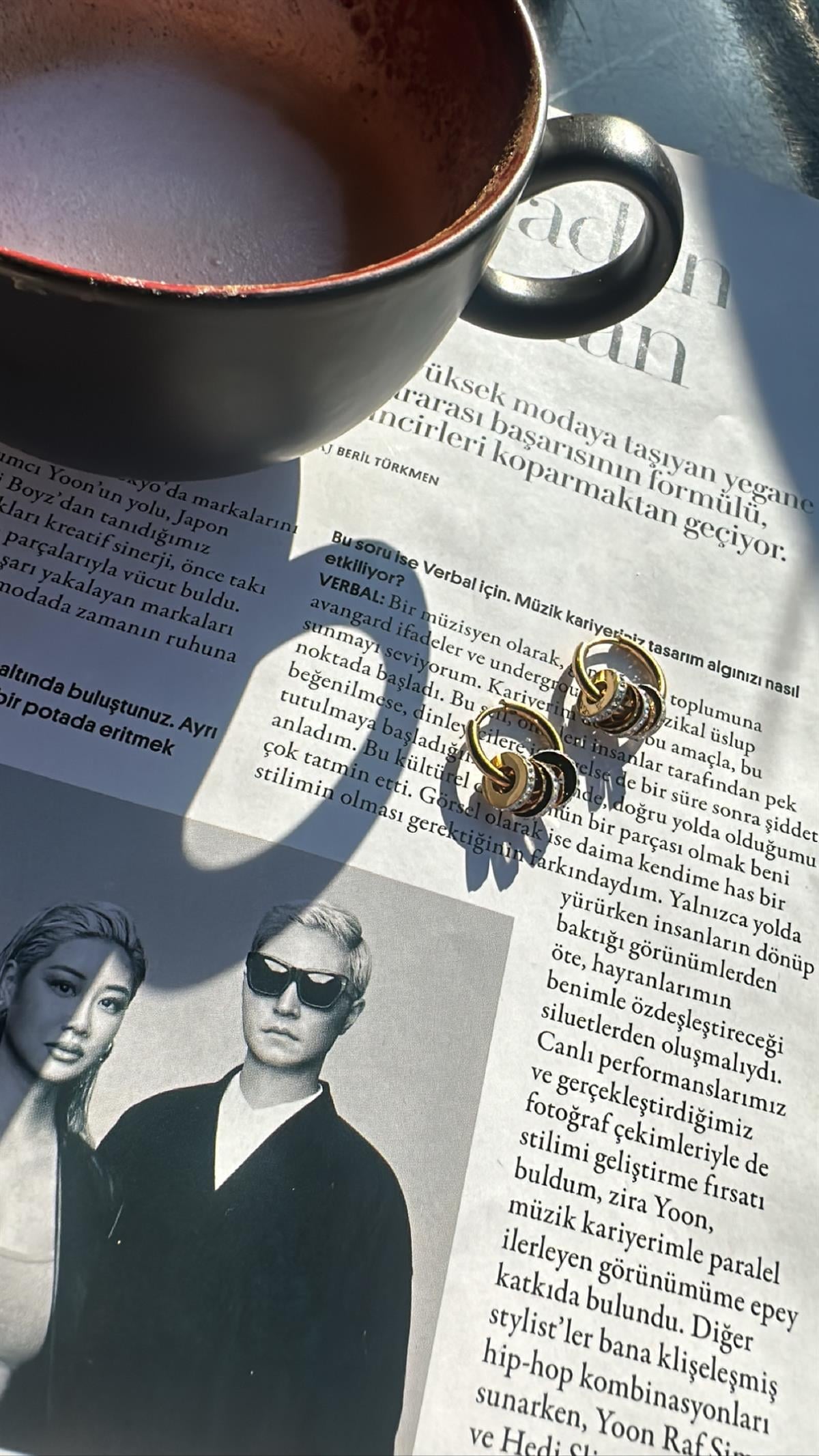 Gold Çelik Marka Model 3 Halkalı Küpe