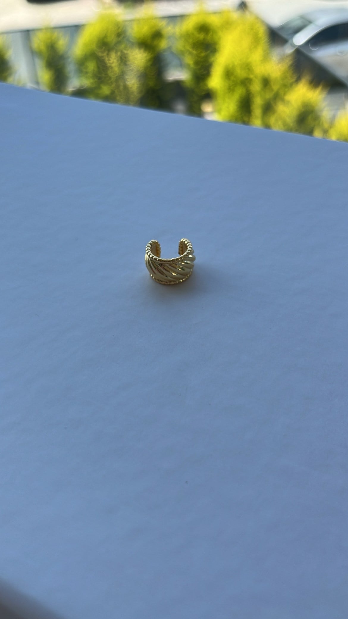 Gold Sarmal Kalın Earcuff Kıkırdak Küpe