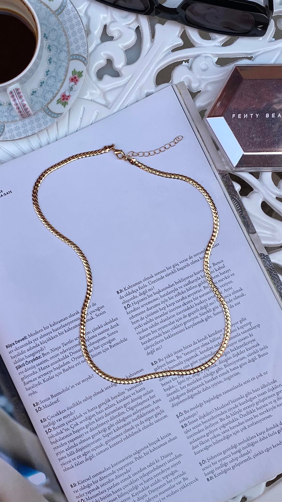 Gold Zincir Kolye