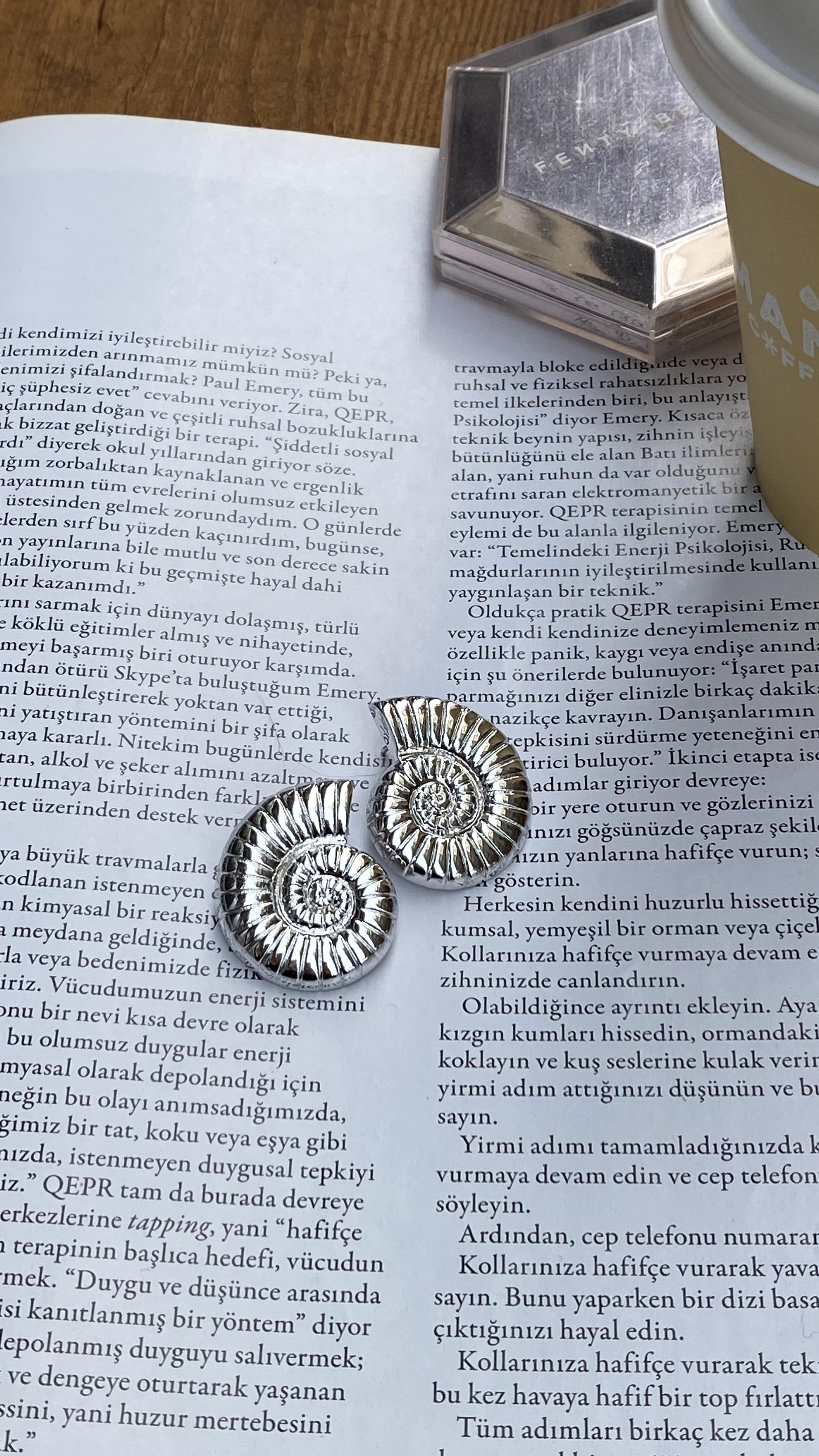 Silver Deniz Kabuğu Küpe