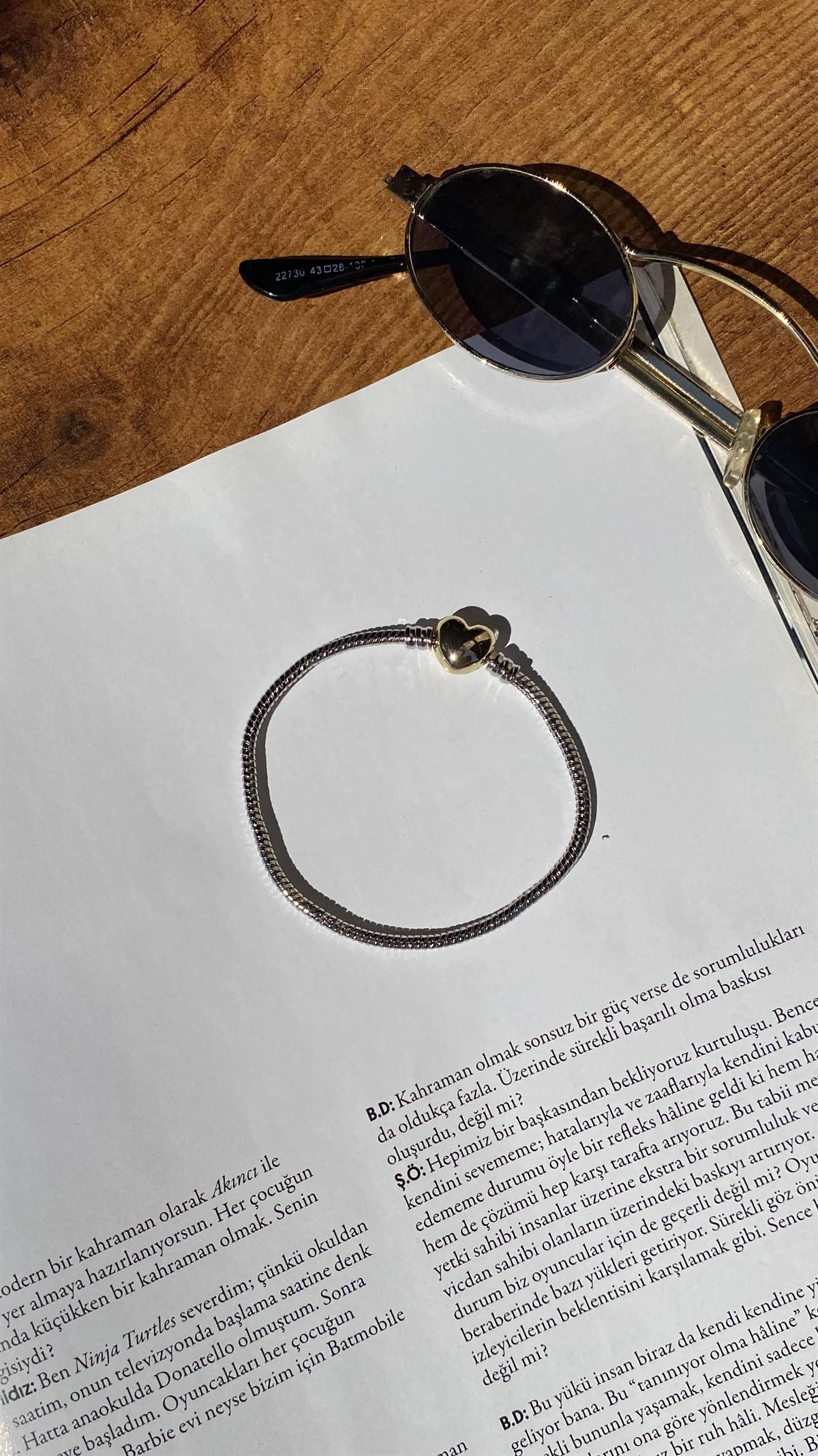Silver Gold Kalpli Marka Model Bileklik