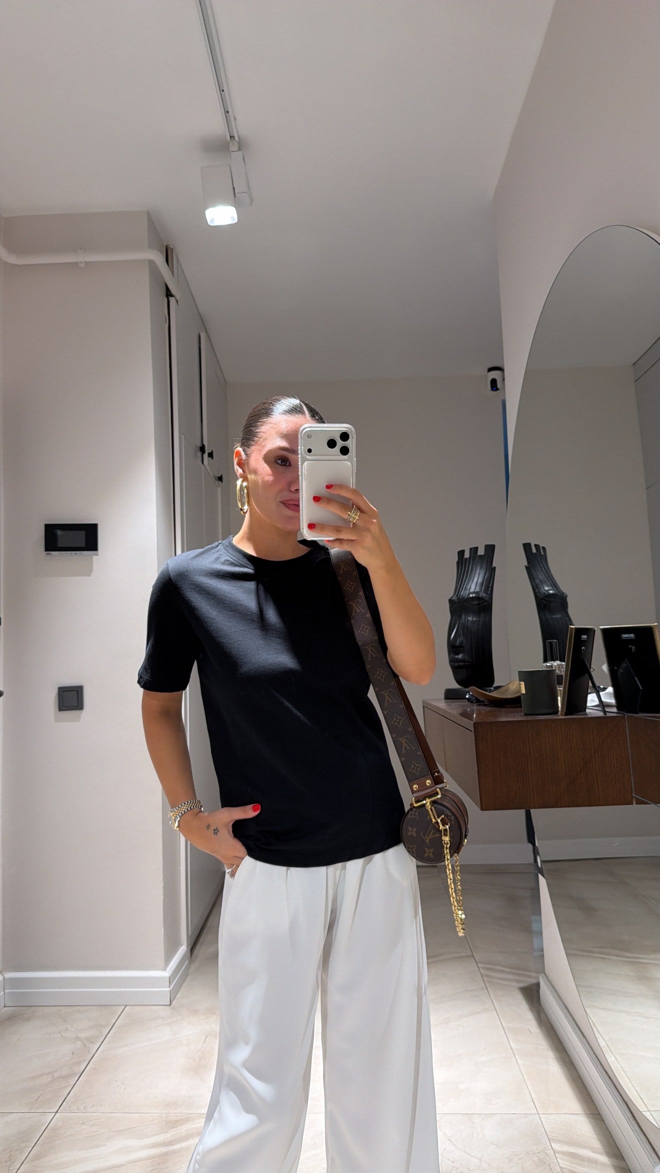 Siyah Dar Kesim Basic Ravi Tshirt