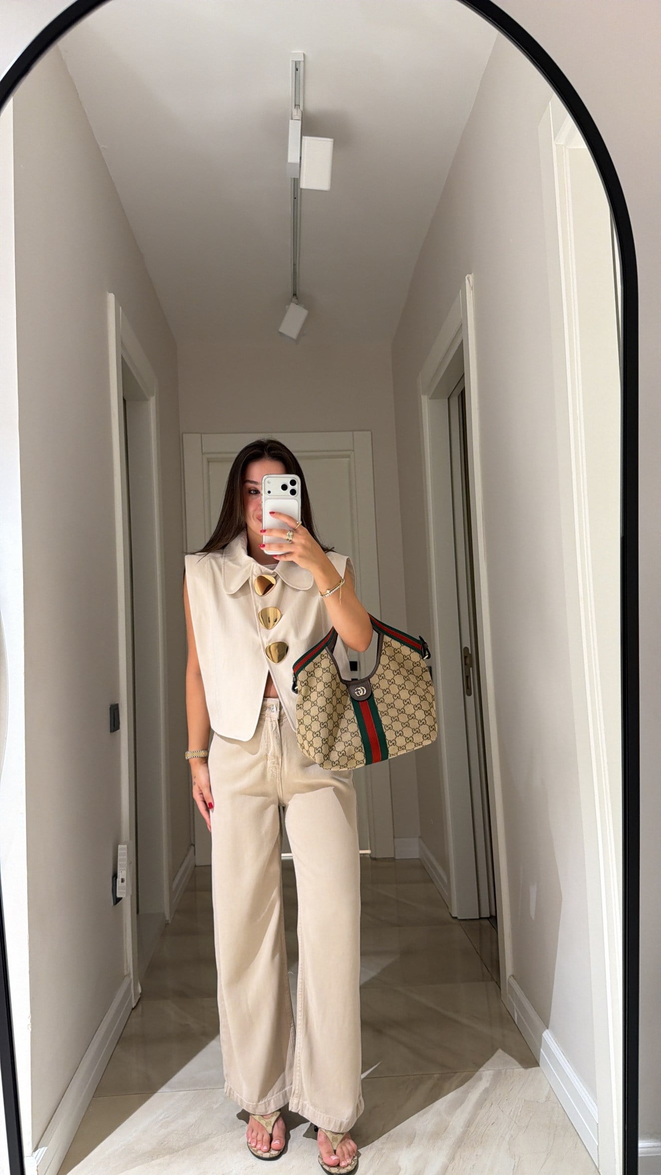 Taş Cepli Culotte Pantolon