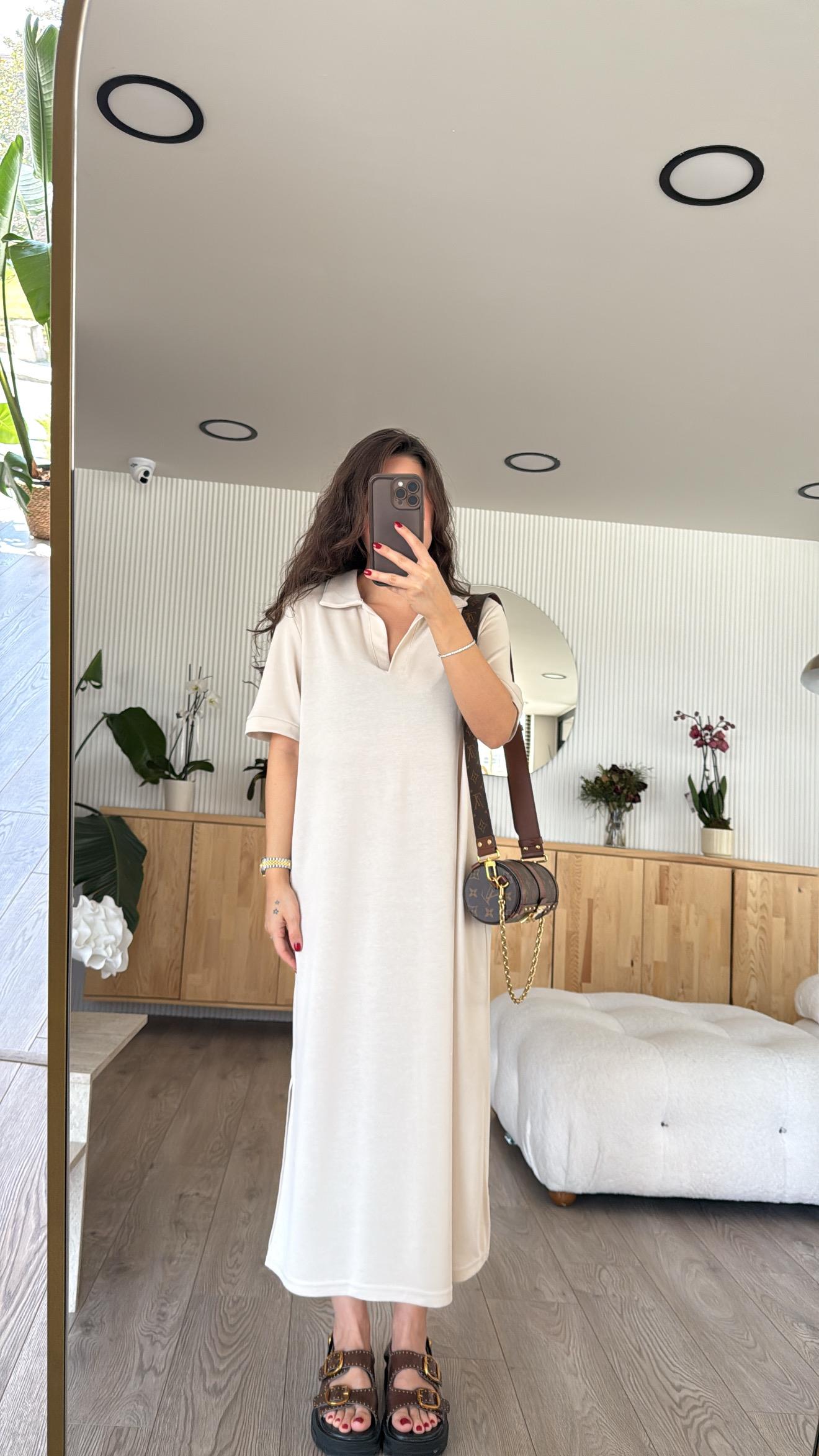 Taş Polo Yaka Cepli Marka Model Elbise
