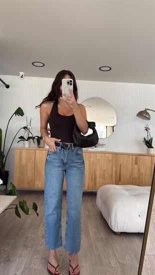 Mavi Marka Model Kesik Paça Mom Jean