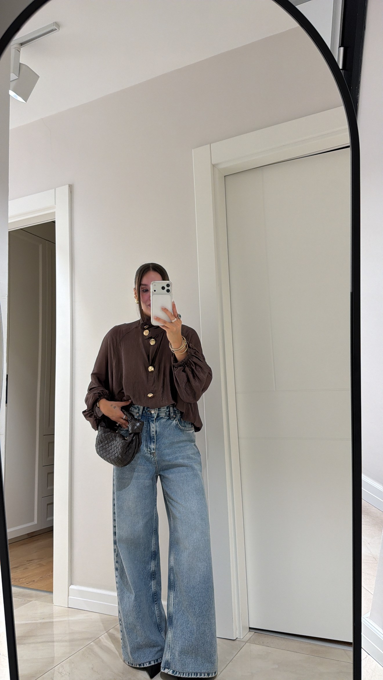 Açık Mavi Taşlamalı Baggy Jean