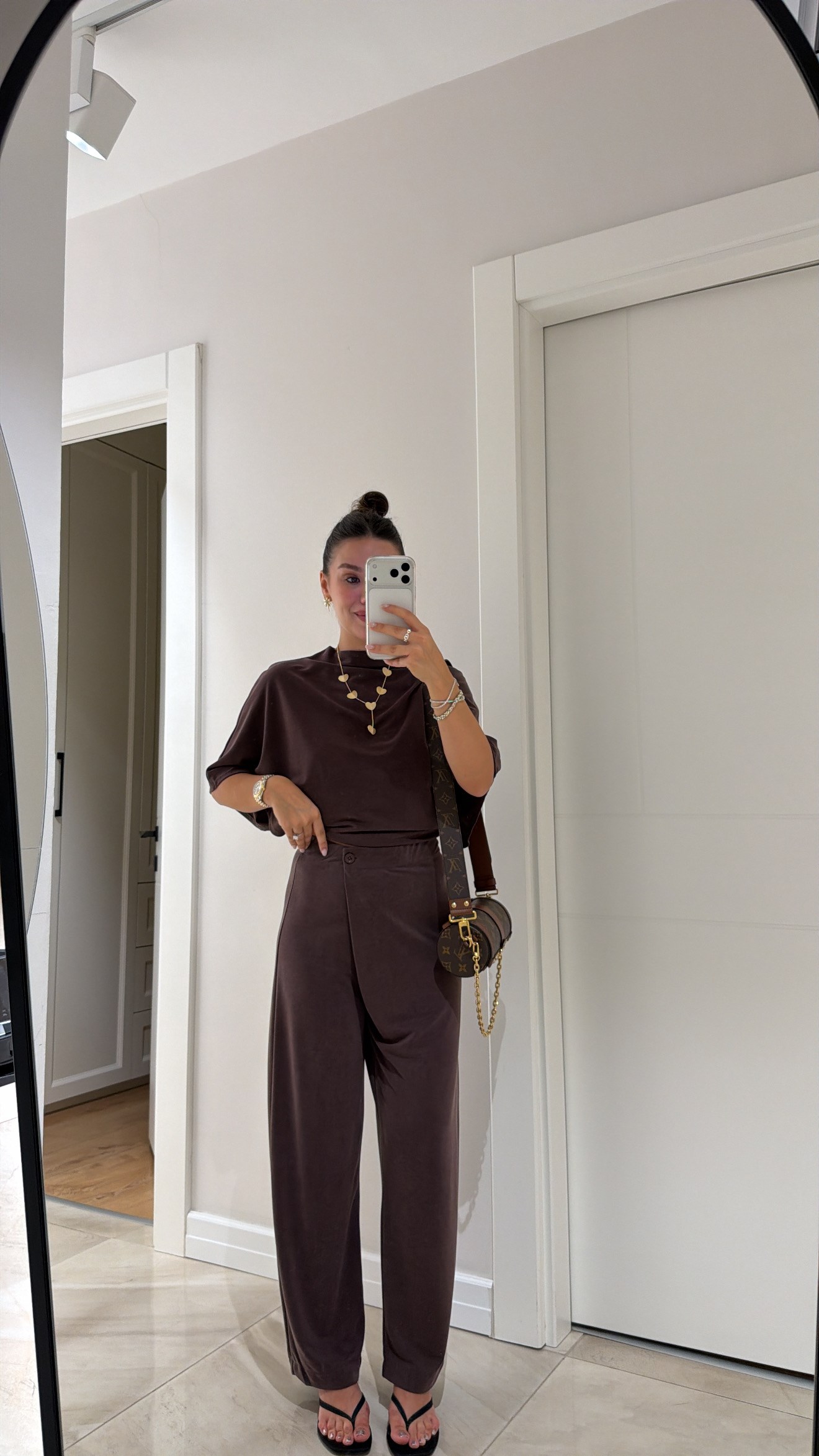Kahve Belden Oturtmalı Marka Model Takım