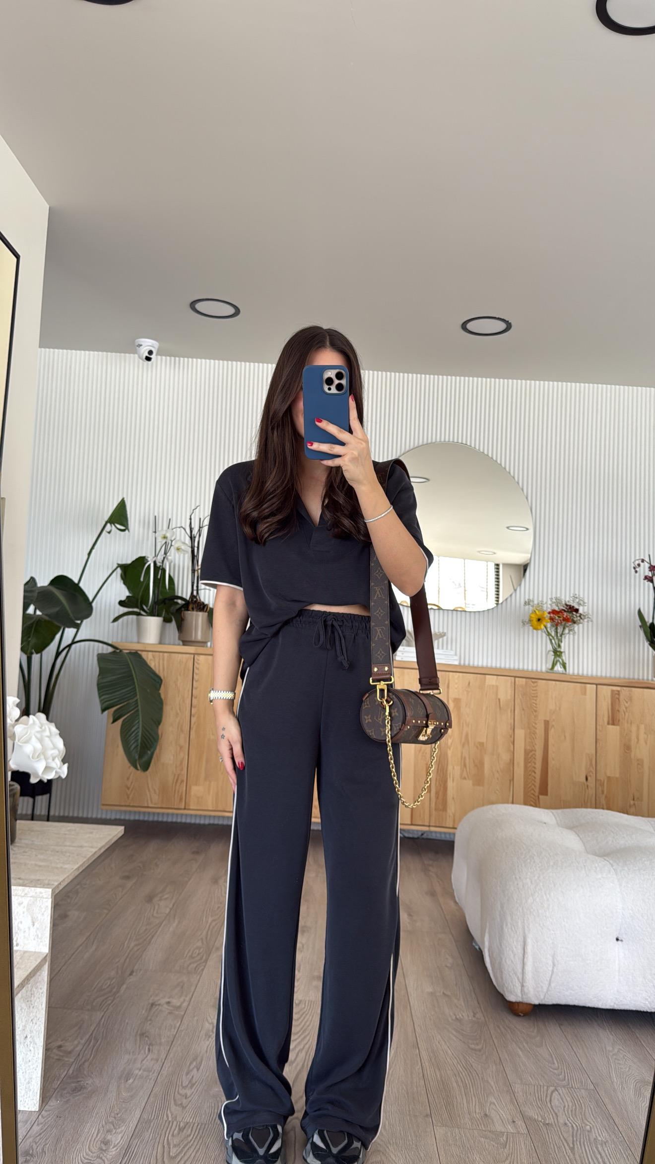 Antrasit Polo Yaka Marka Model Pantolon Takım 