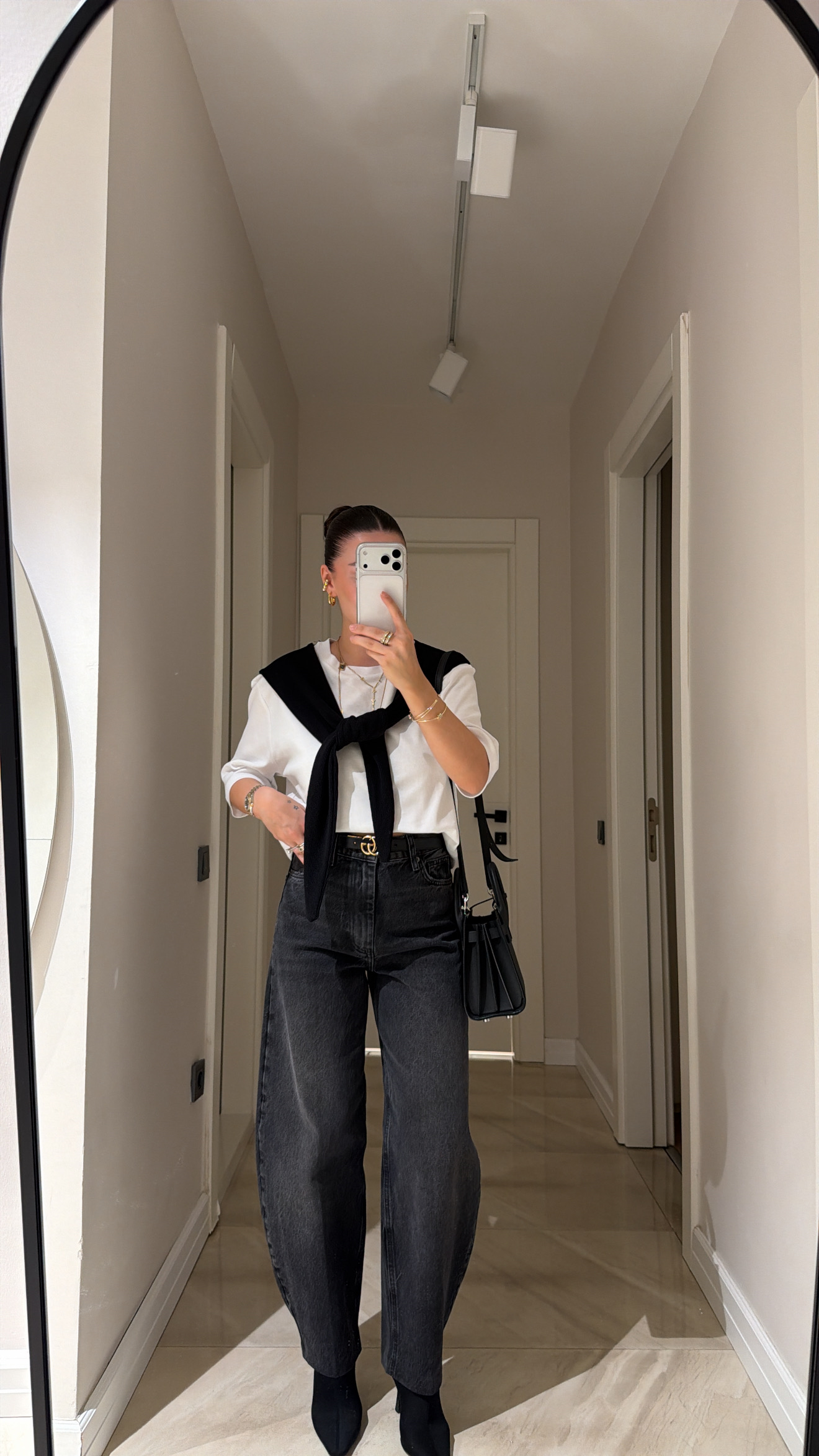 Antrasit Taşlama Detaylı Marka Model Baggy Jean