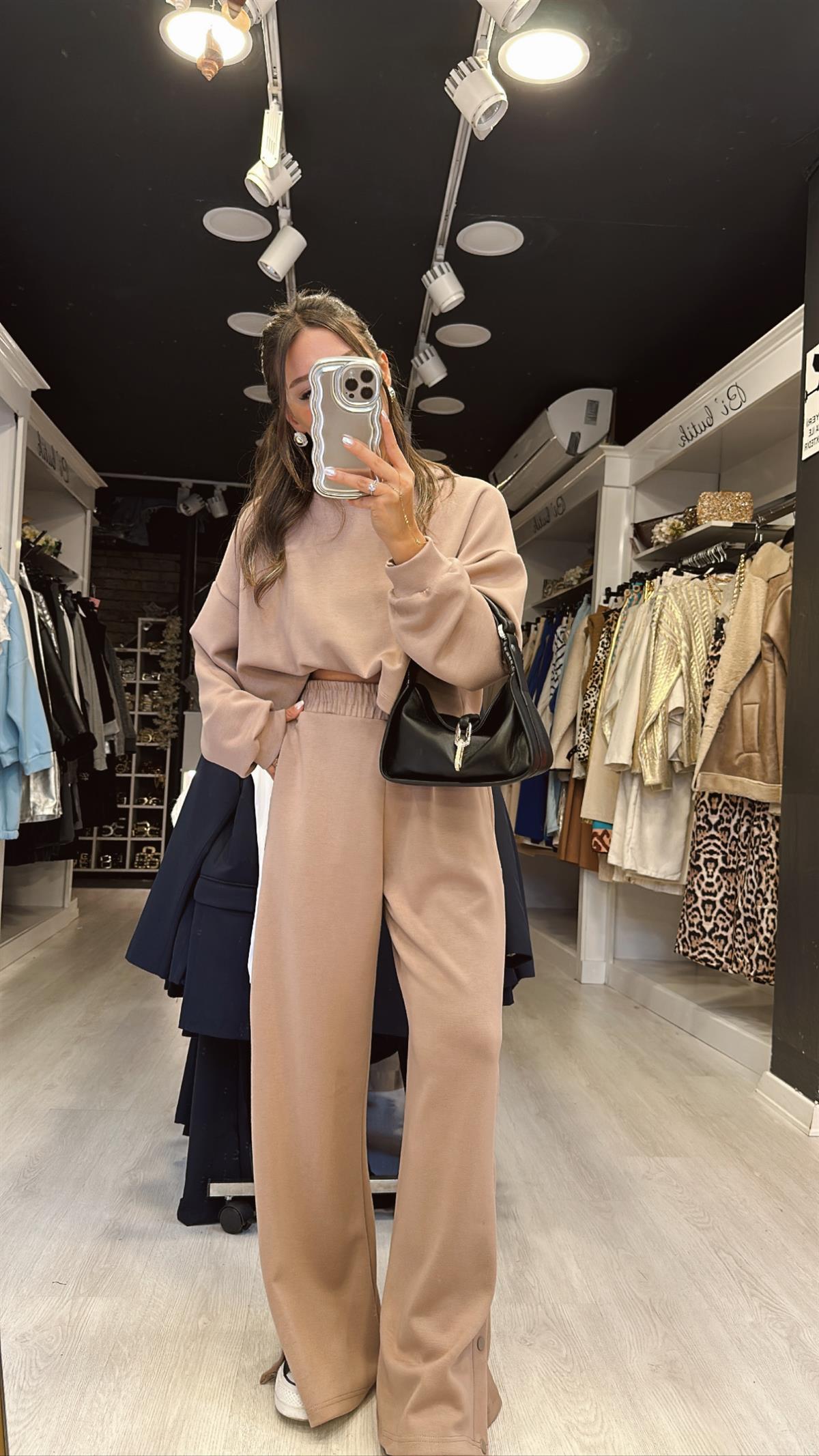 Bej Paçası Çıtçıtlı Takım 