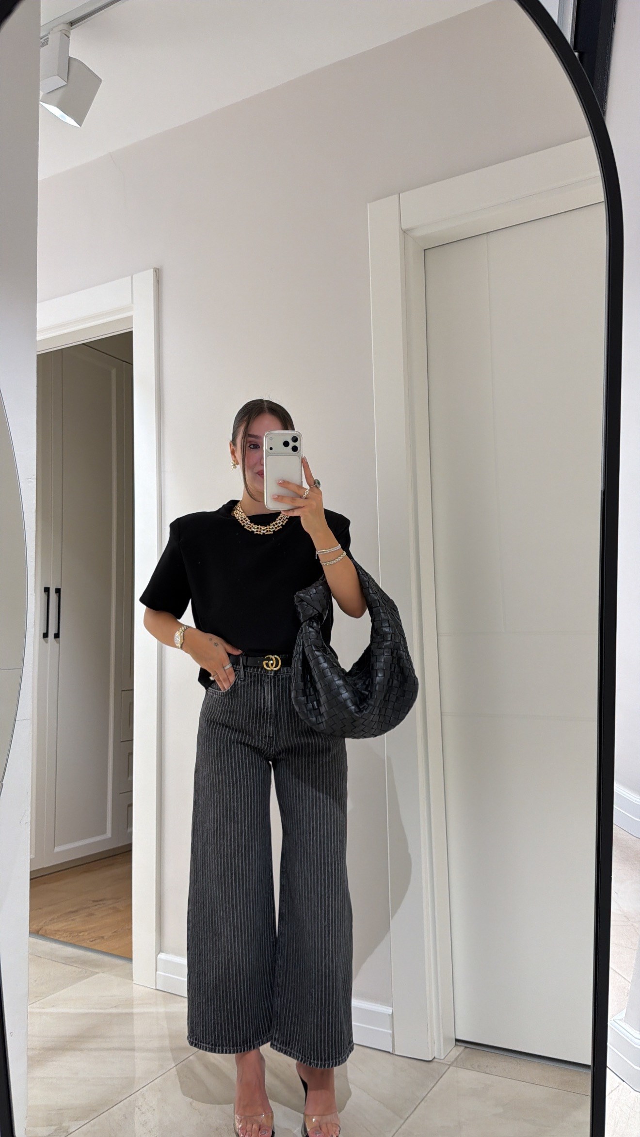 Antrasit Beyaz Çizgili Marka Model Jean
