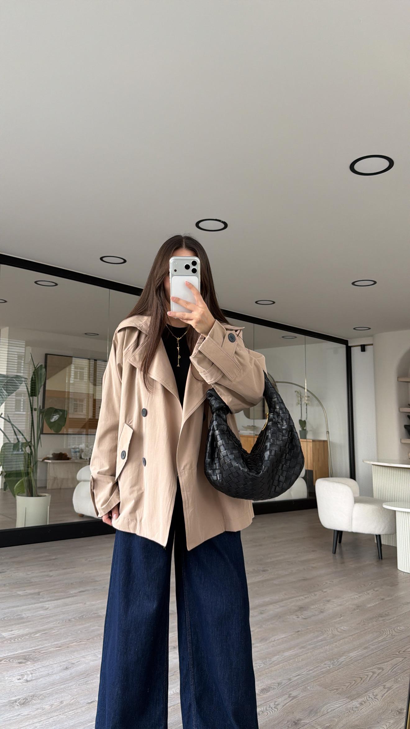 Camel Arka Pile Detaylı Marka Model Trenç 