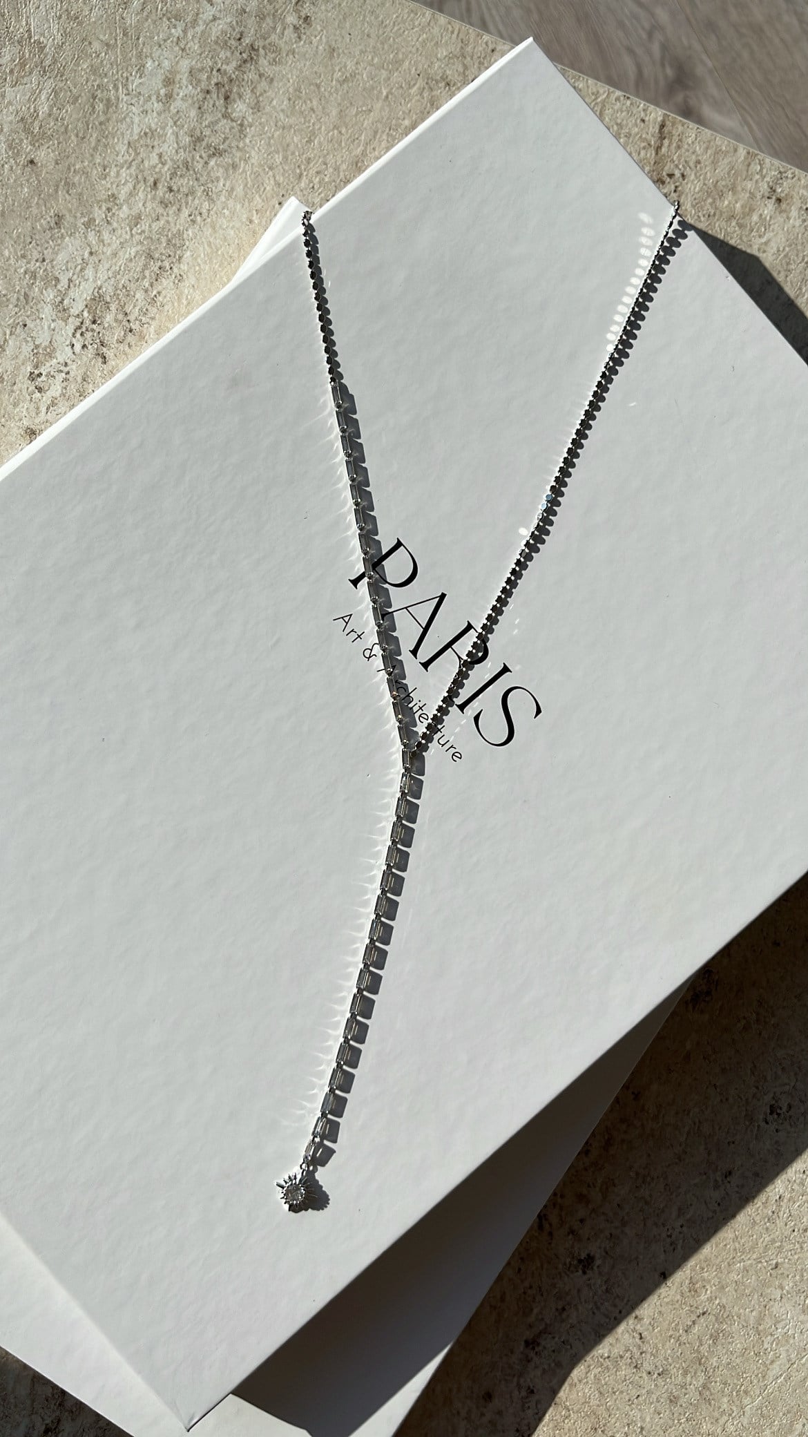 Silver Taşlı Yıldız Detaylı Y Kolye