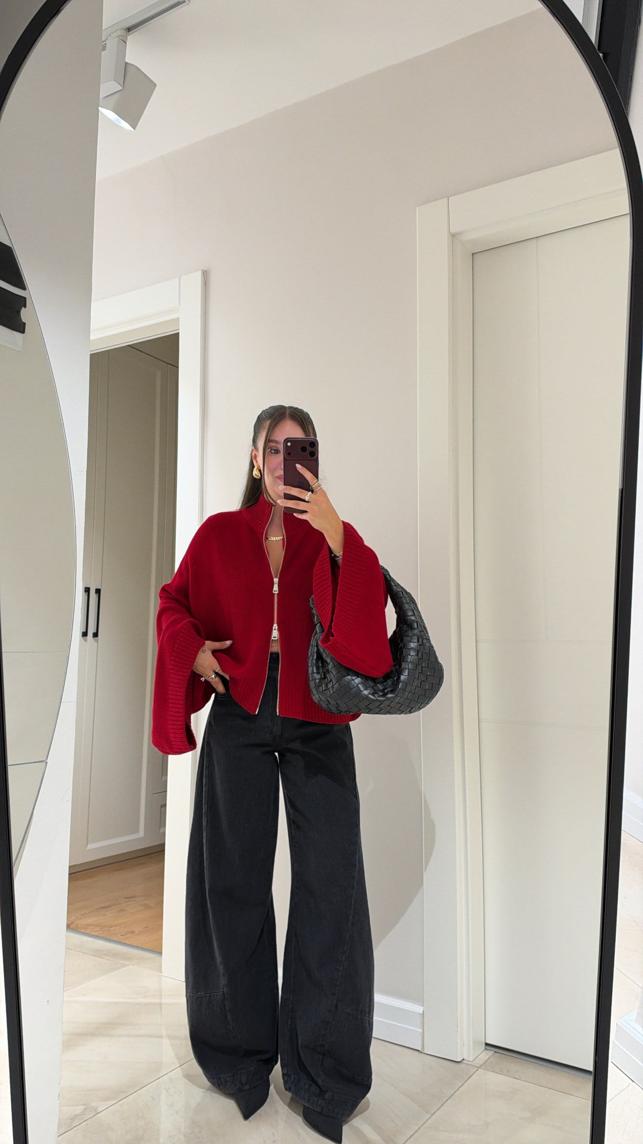 Siyah Paça Dikiş Detaylı Marka Model Baggy Jean 