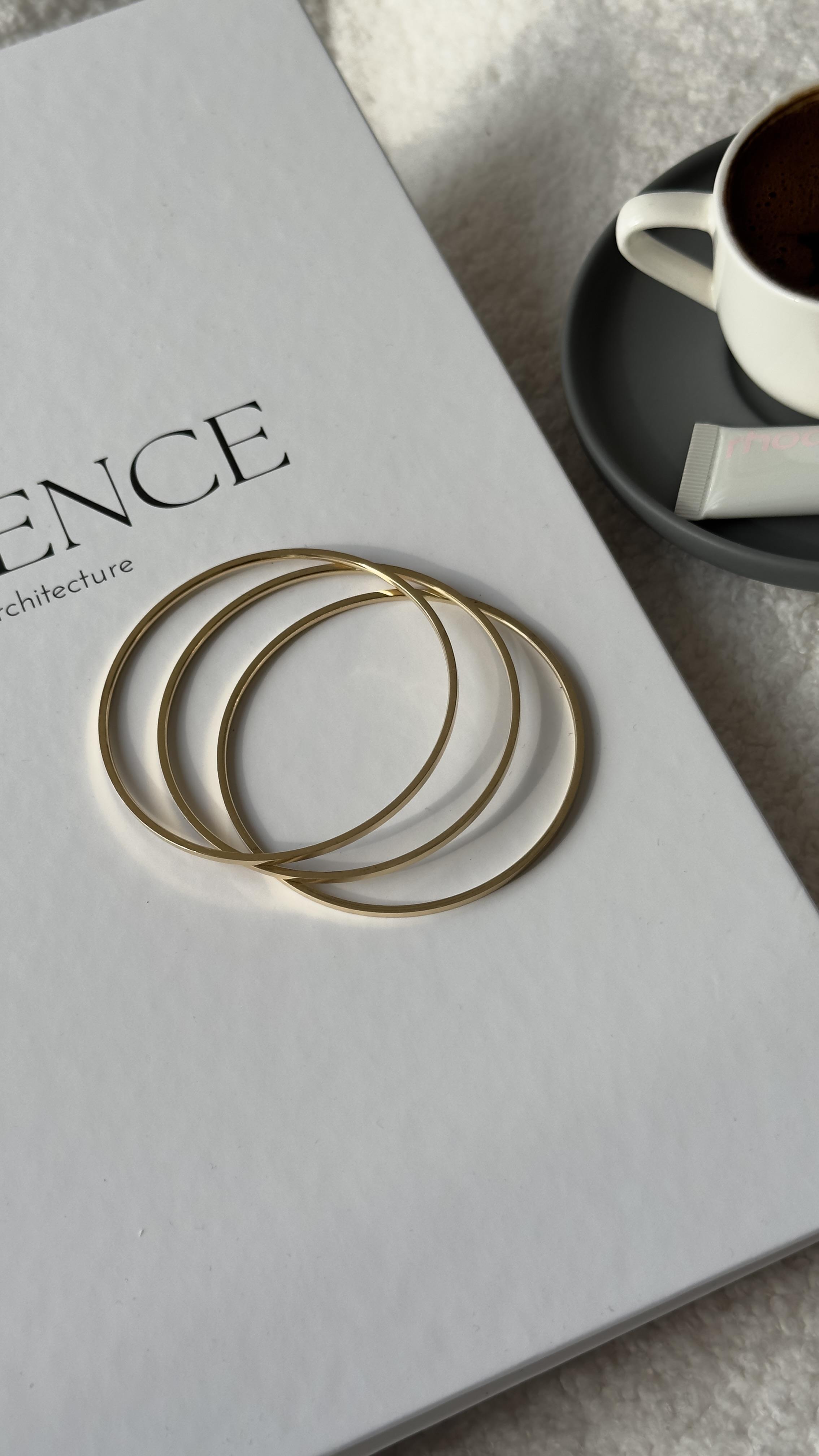 Gold 3lü Ajda Model Bileklik