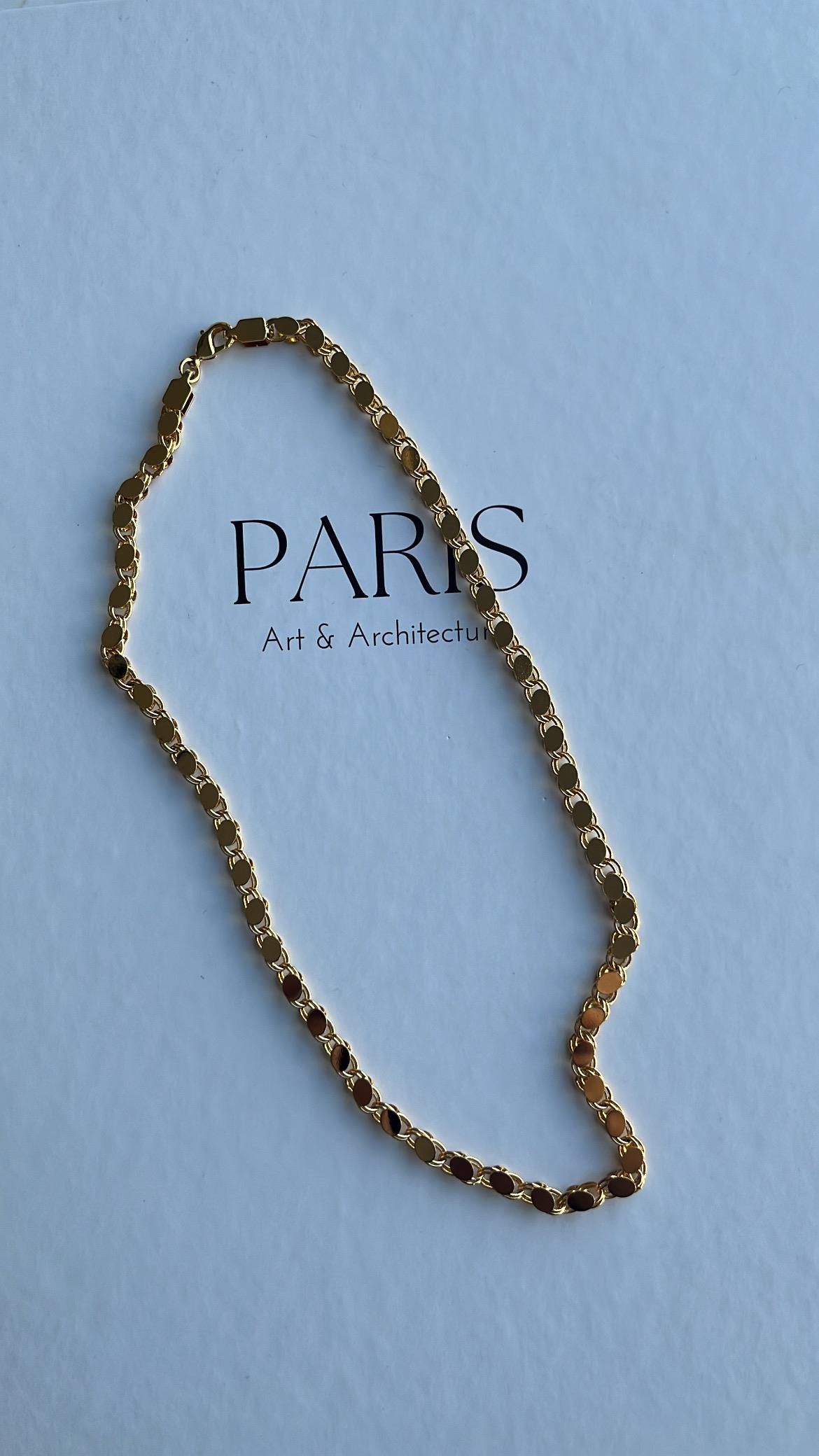 Gold Arpa Zincir Kolye (45cm)