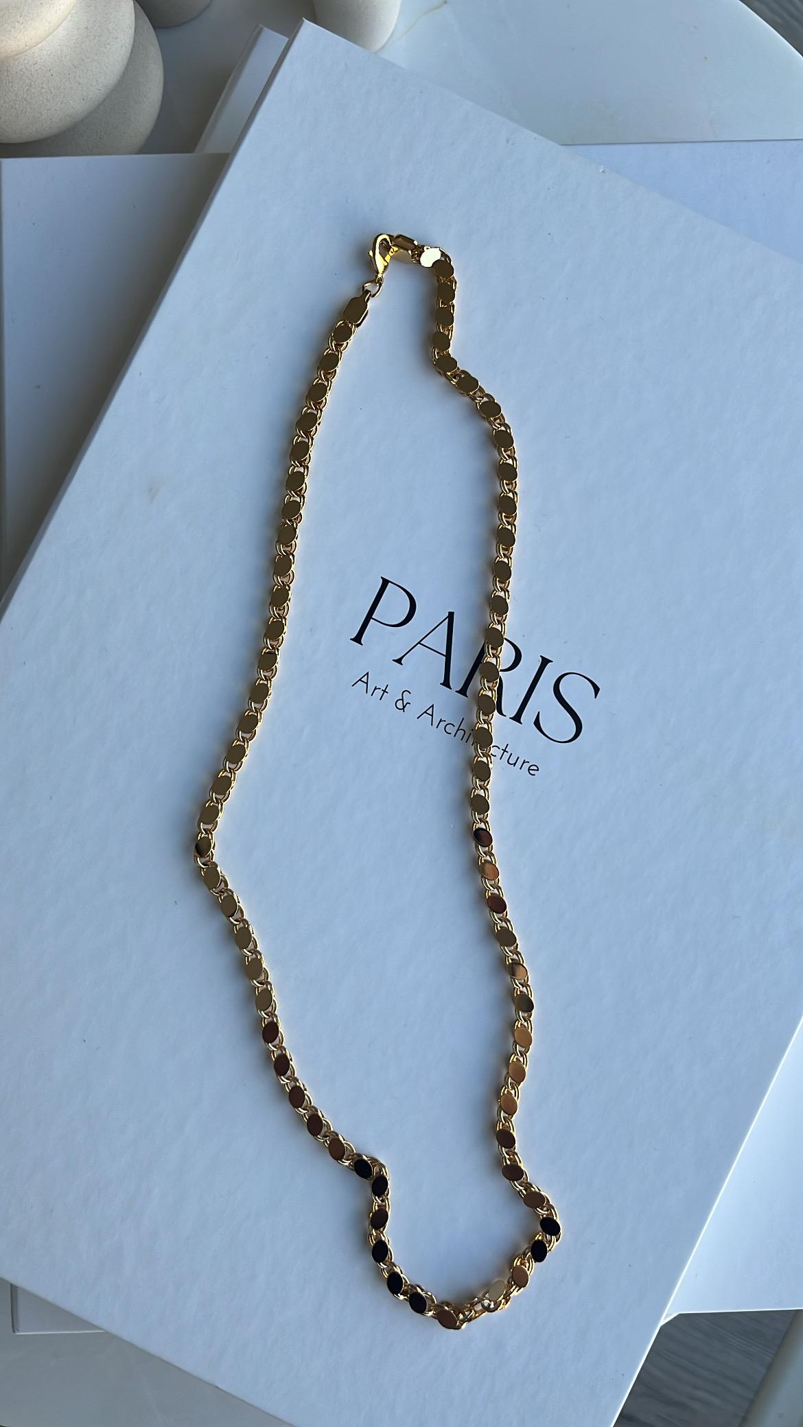 Gold Arpa Zincir Kolye (60cm)