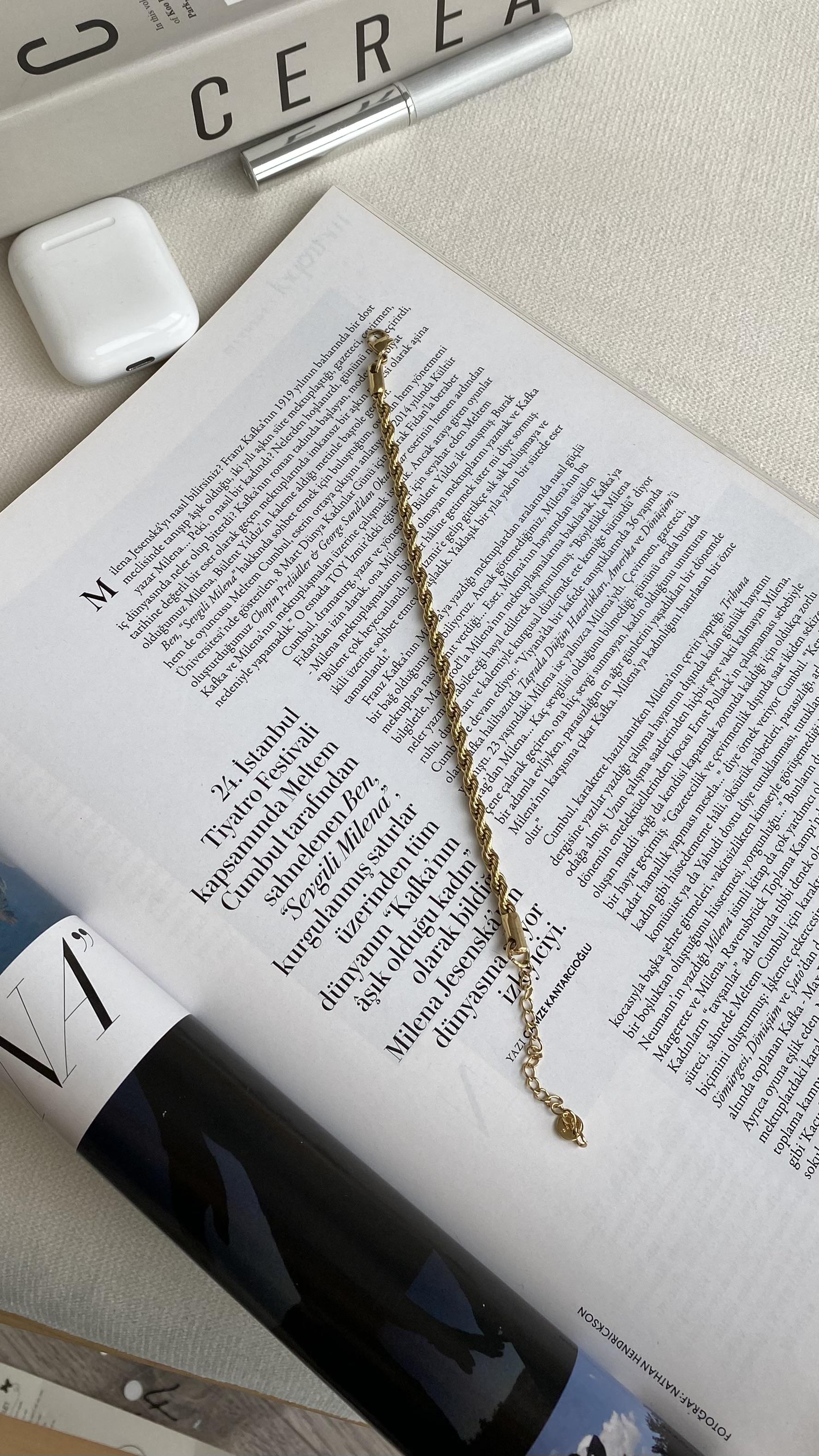 Gold Zincir Bileklik