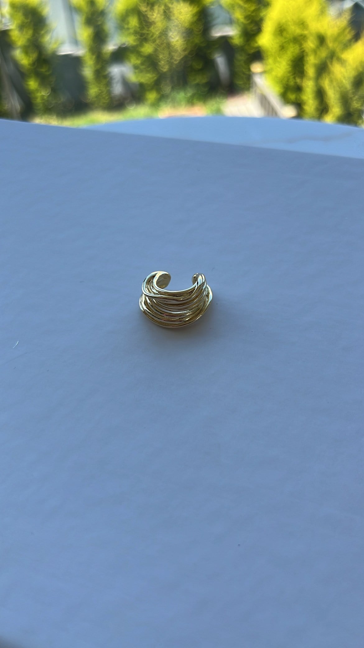 Gold Çoklu Görünüm Earcuff Kıkırdak Küpe