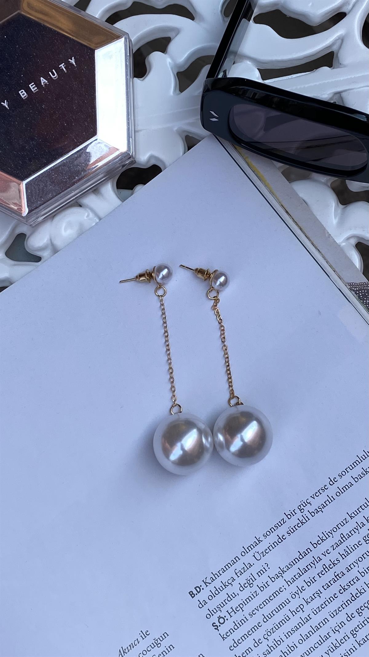 Gold İnci 5 Sayılı Küpe 