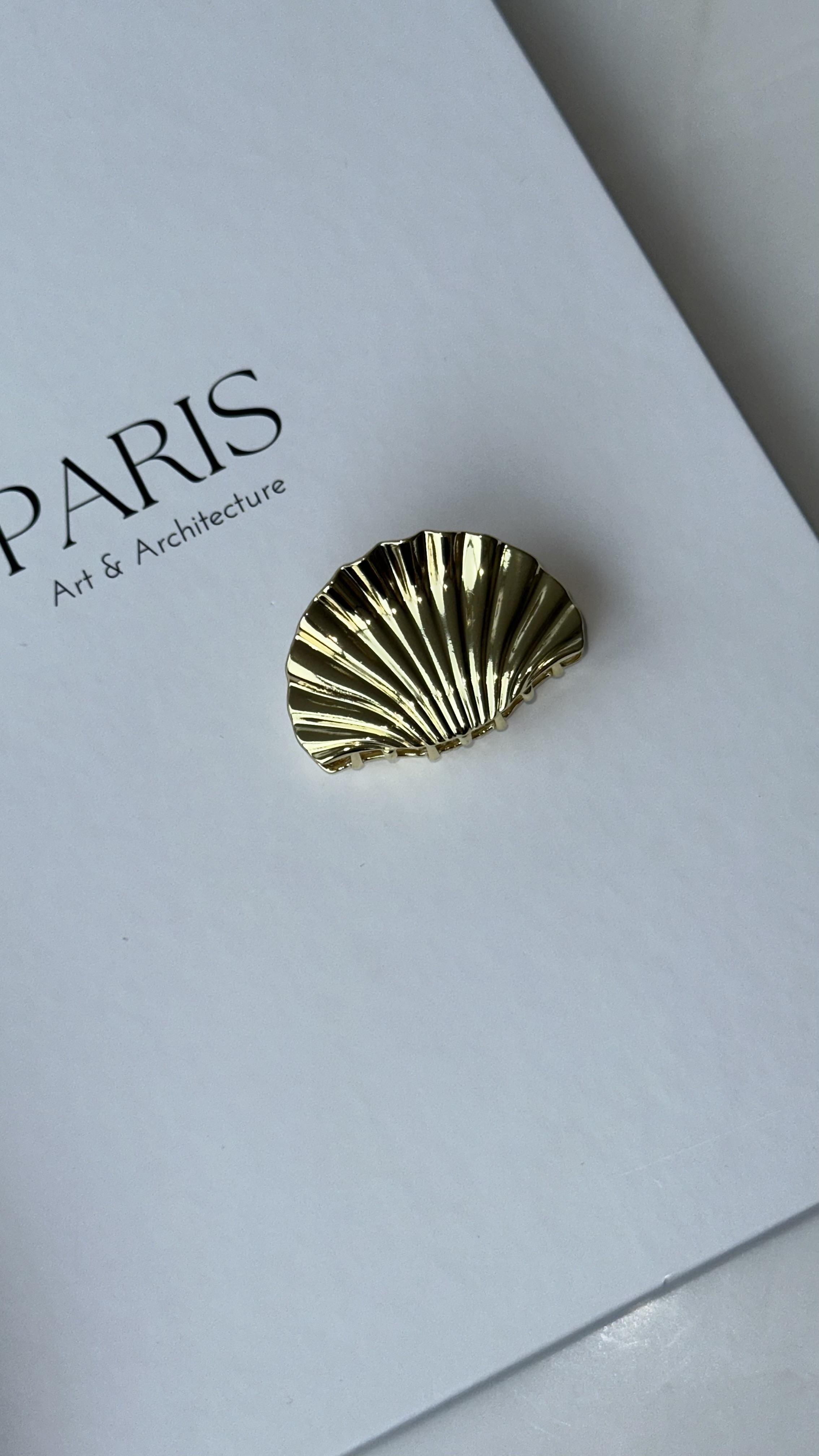 Gold İstiridye Mandal Toka