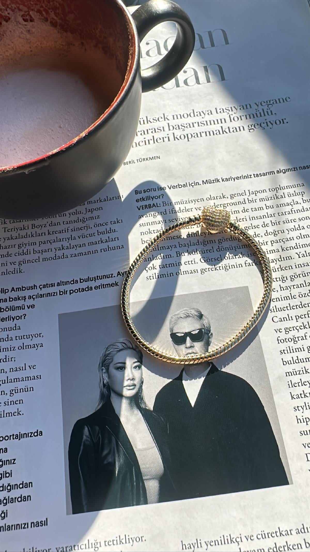 Gold Marka Model Taşlı Kalp  Bileklik