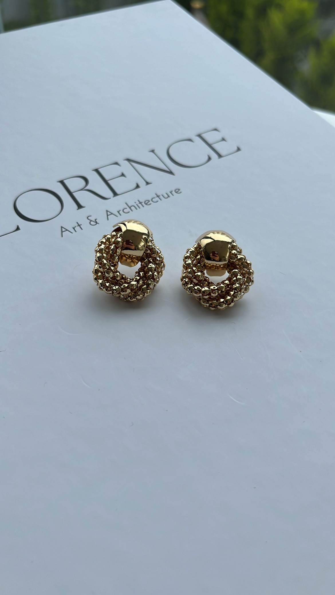 Gold Sarmal Model Küpe