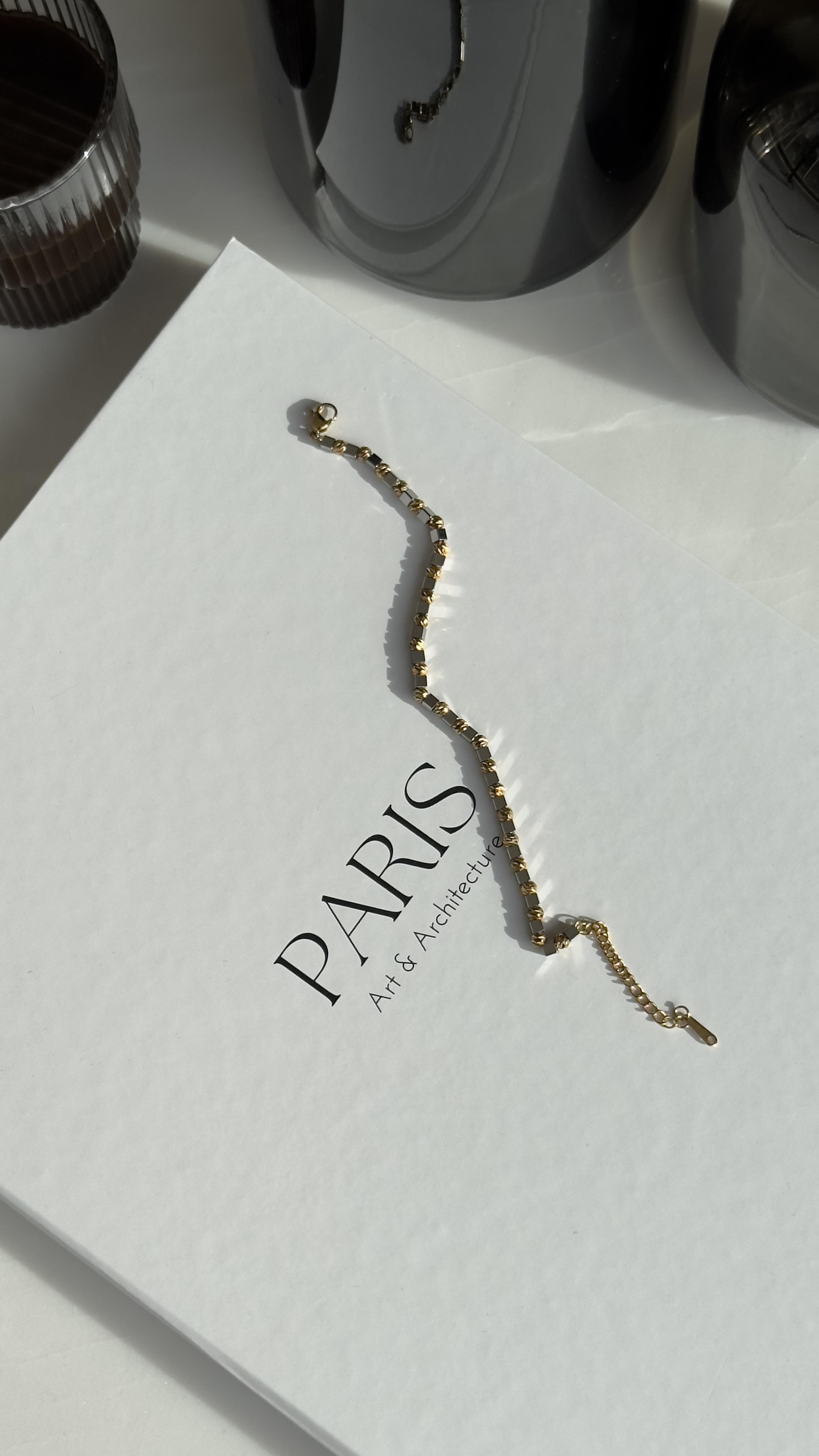 Gold Silver Dorika Bileklik