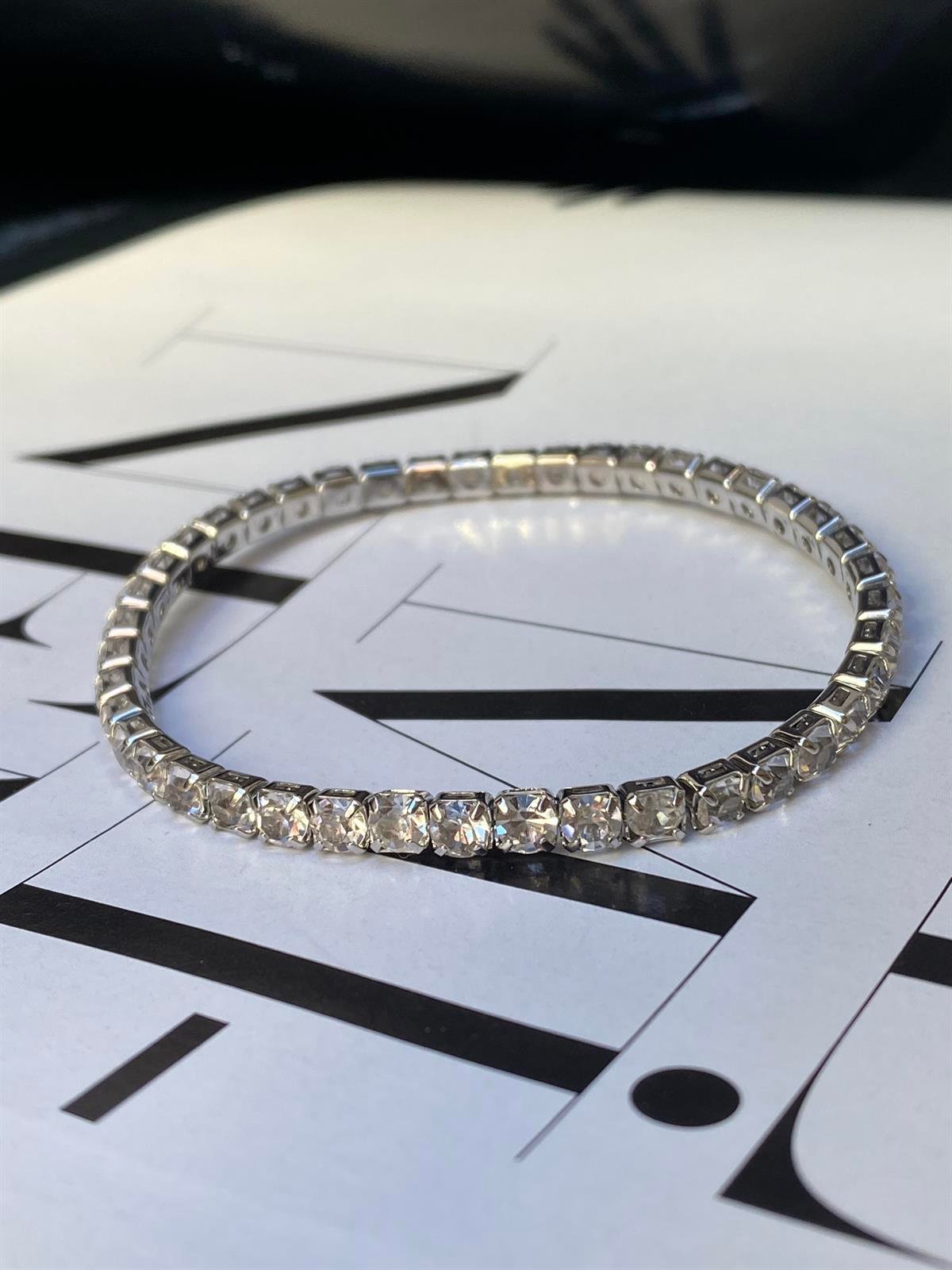 Gri Lastikli Su Yolu Bileklik 