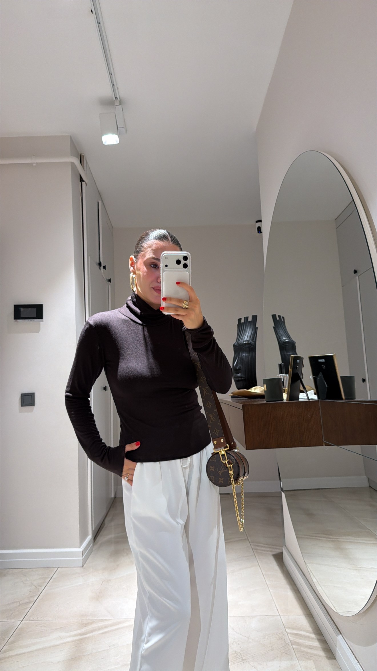 Kahve Balıkçı Yaka Basic Bluz 