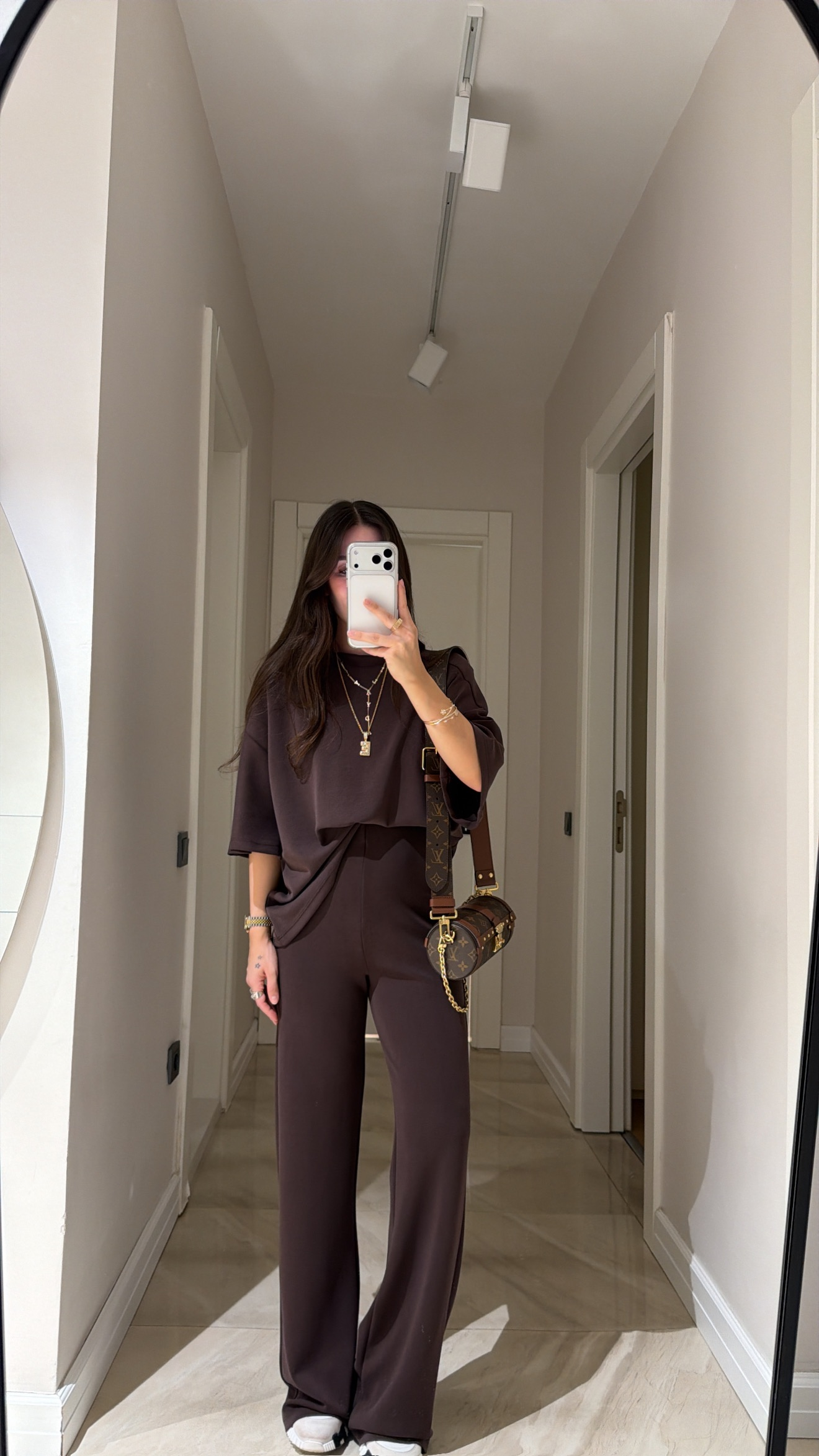 Kahve Bel Lastikli Marka Model Modal Pantolon