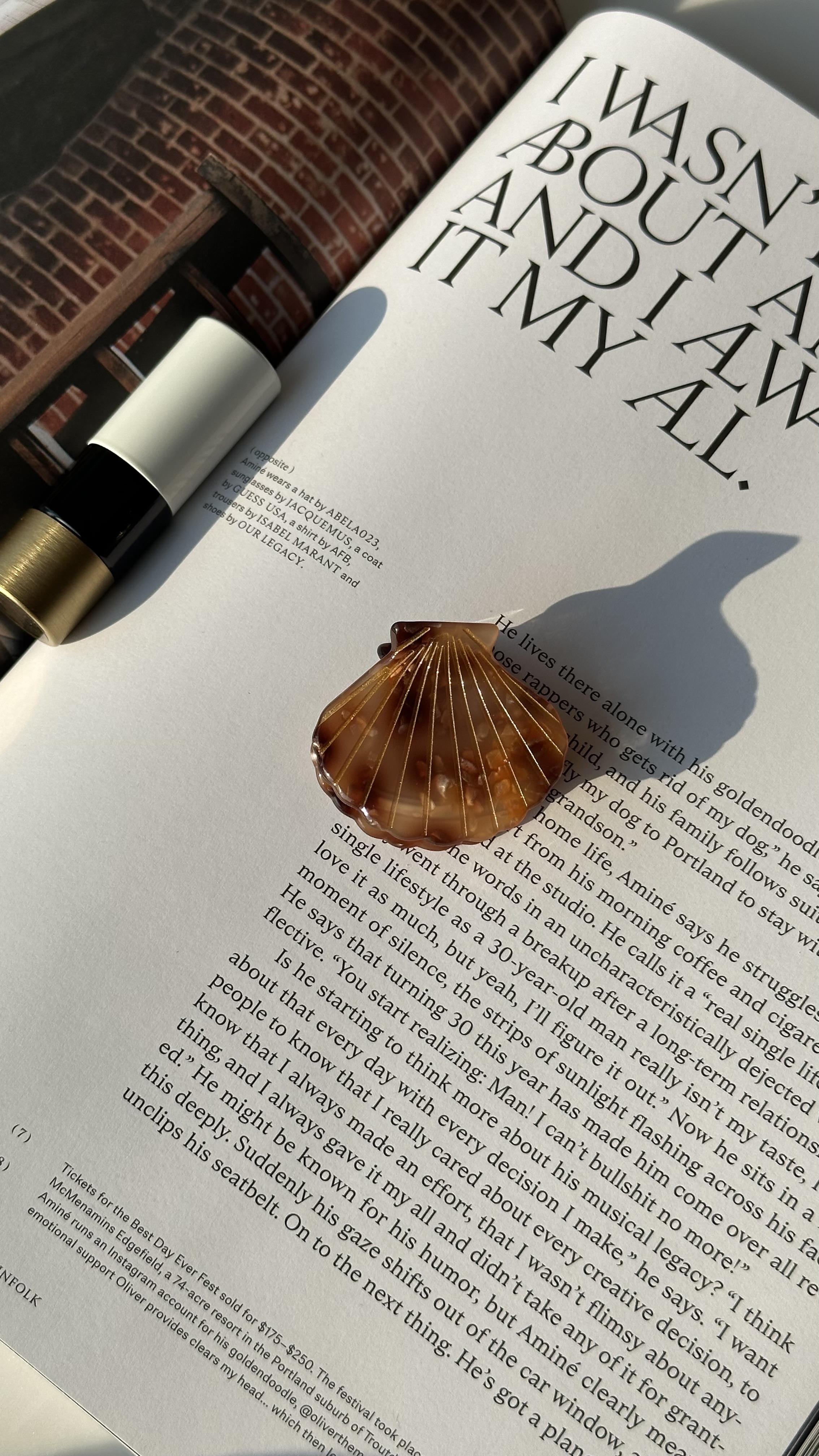 Kahverengi İstiridye Mandal Toka