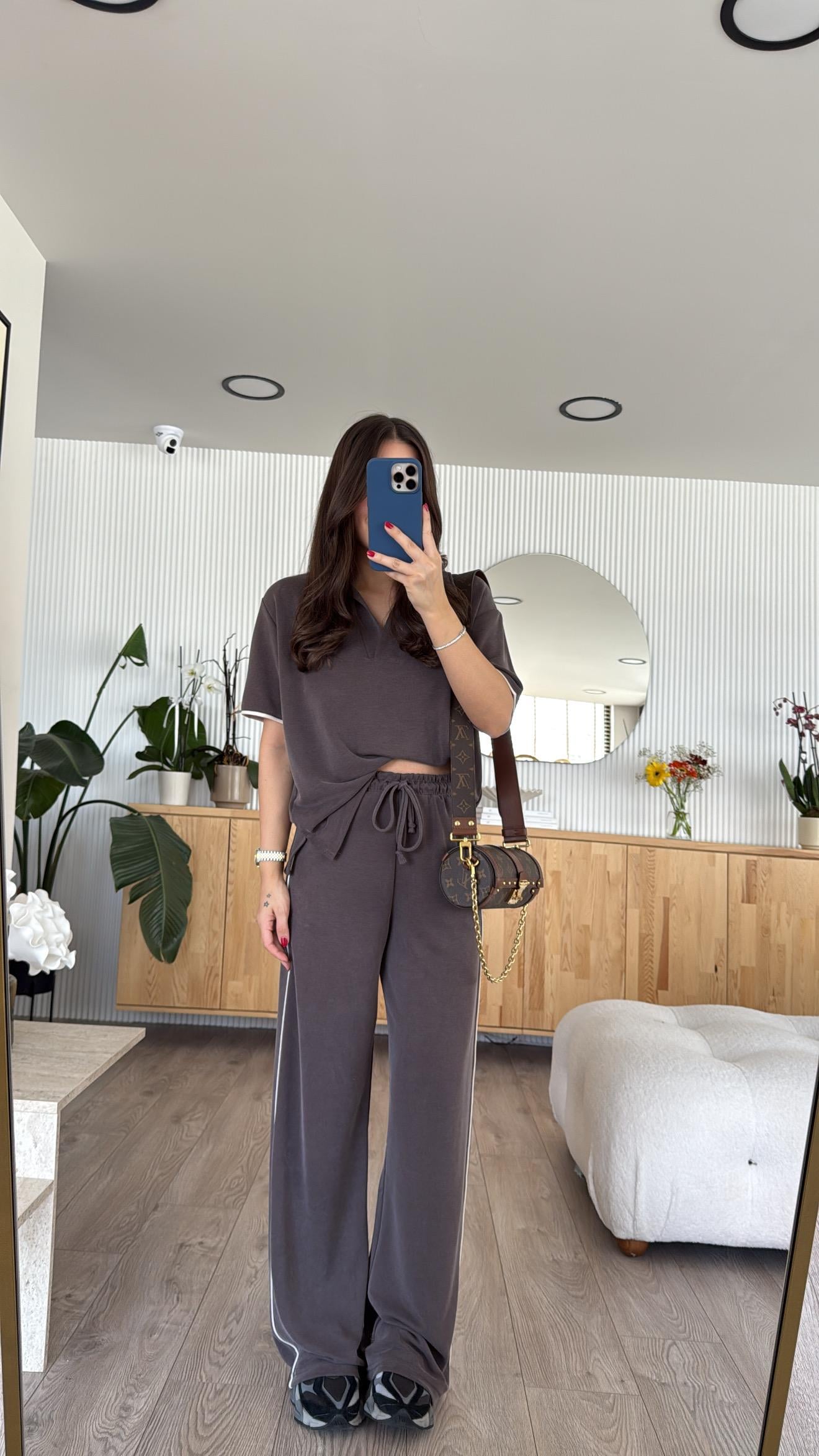 Kahve Polo Yaka Marka Model Pantolon Takım 