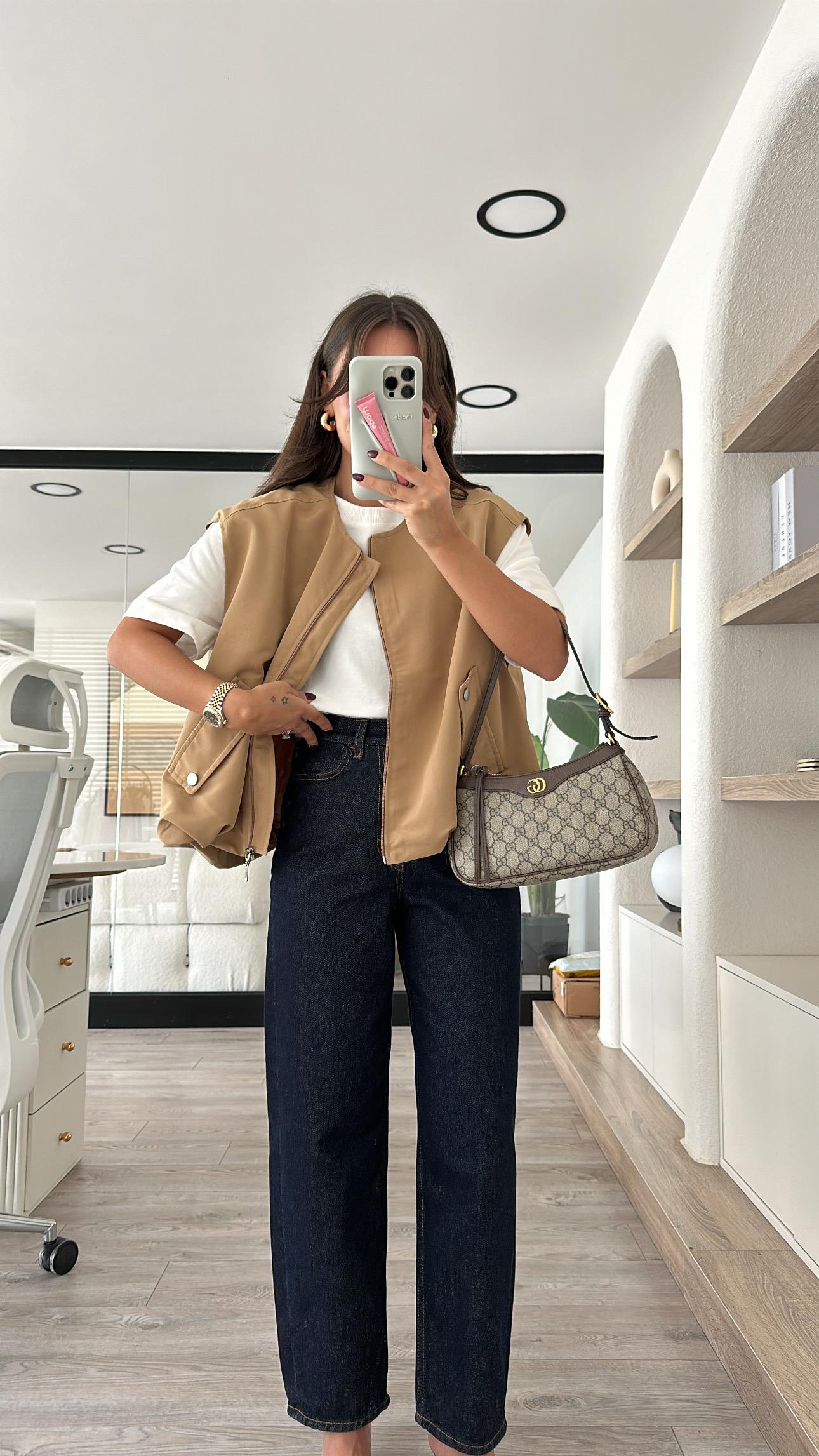 Koyu Mavi Balon Mom Jean 