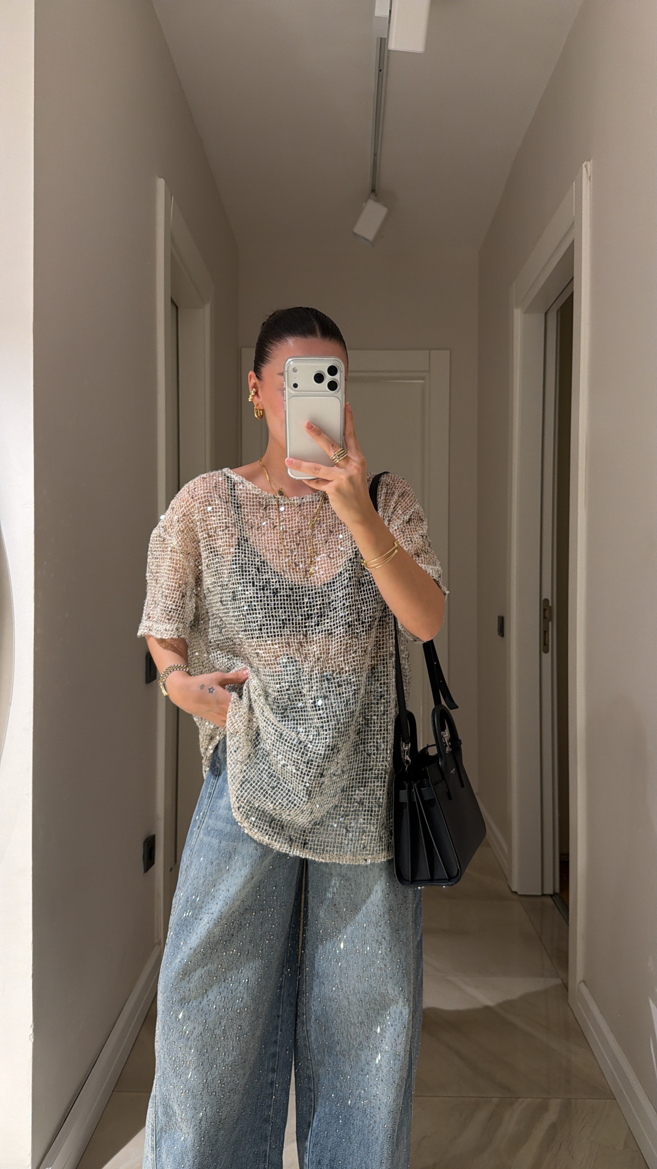 Krem Pul Detaylı Marka Model Bluz