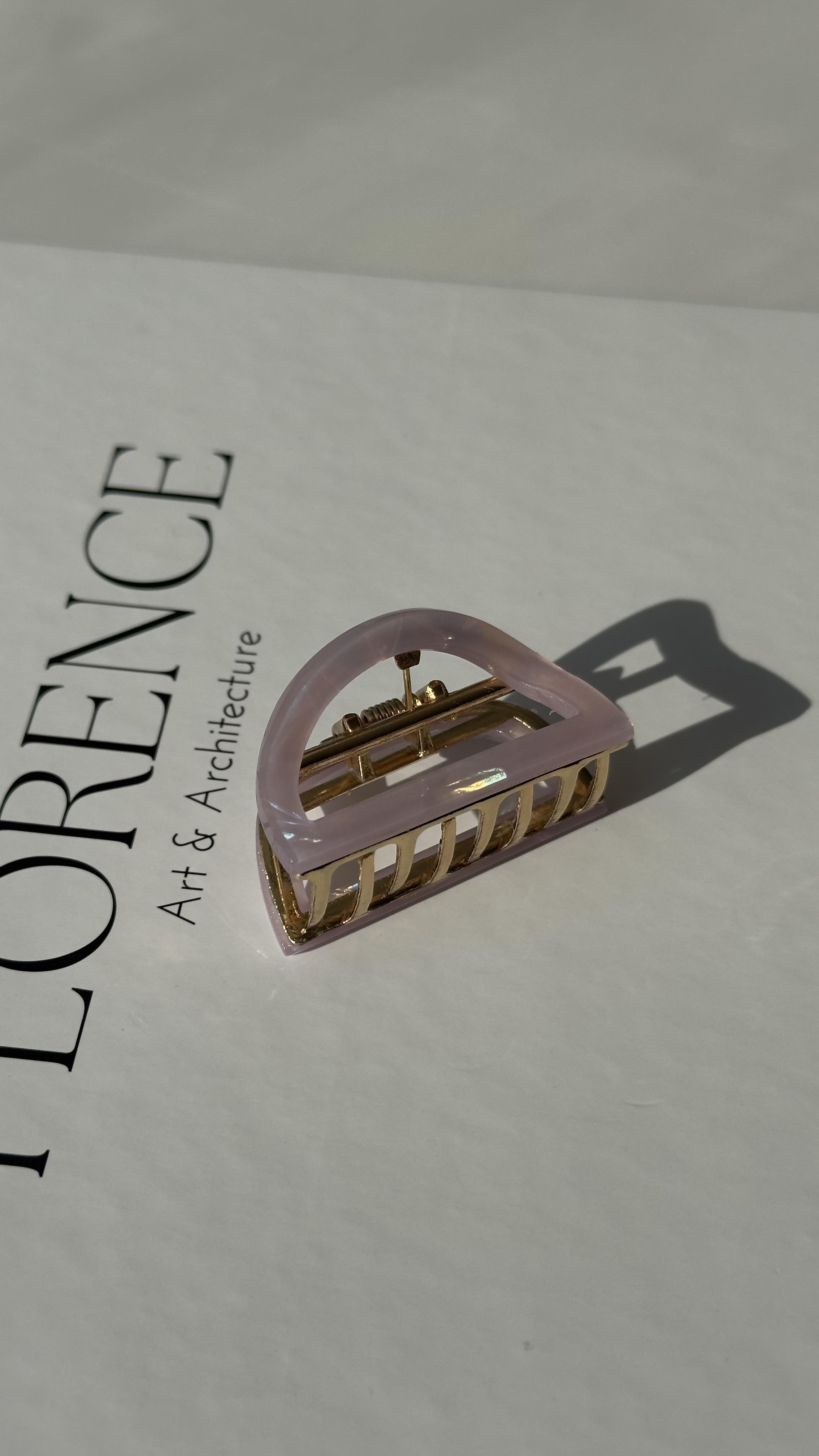 Lila Hologramlı Daire Mandal Toka