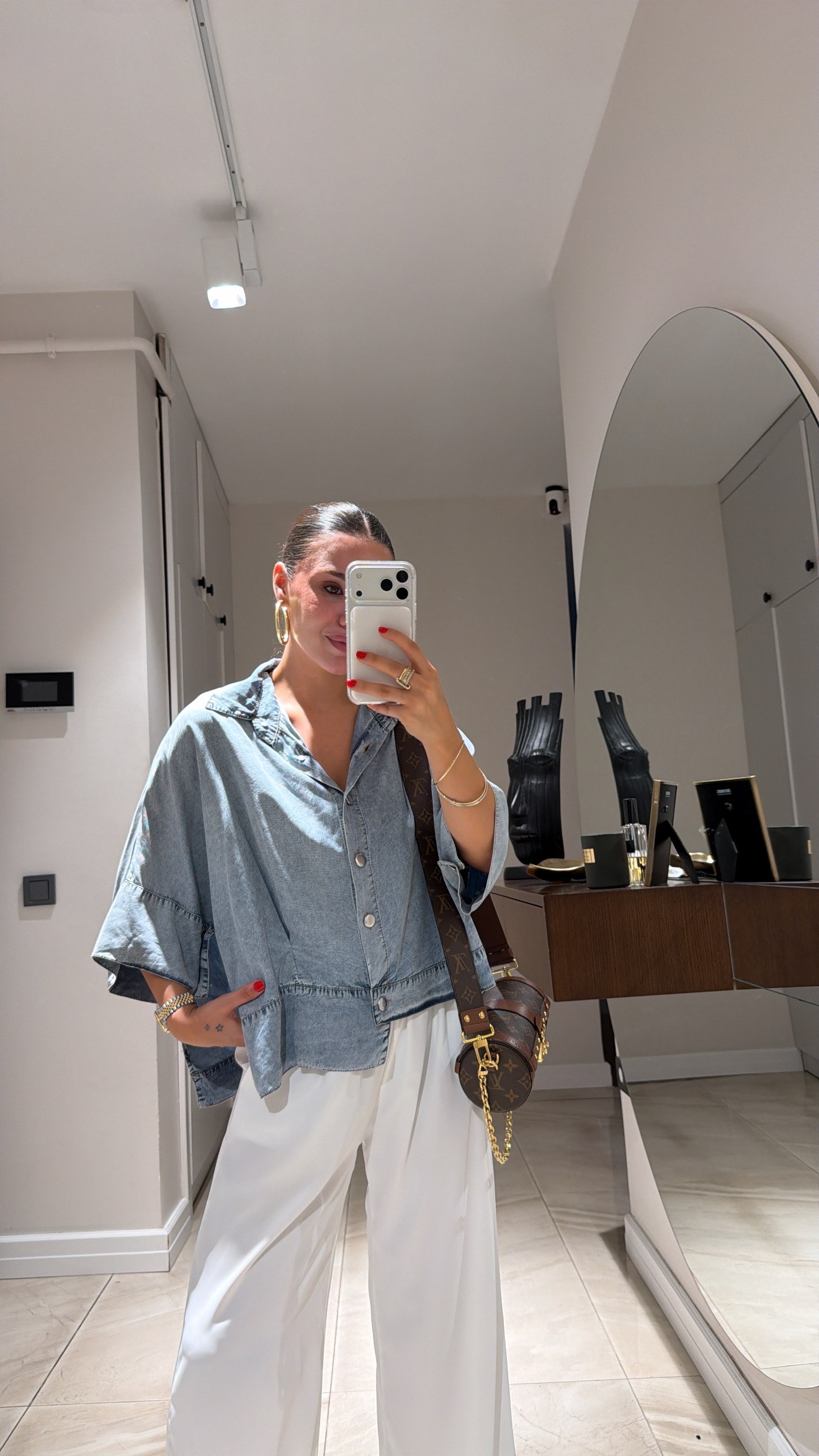 Mavi Tensel Denim Gömlek