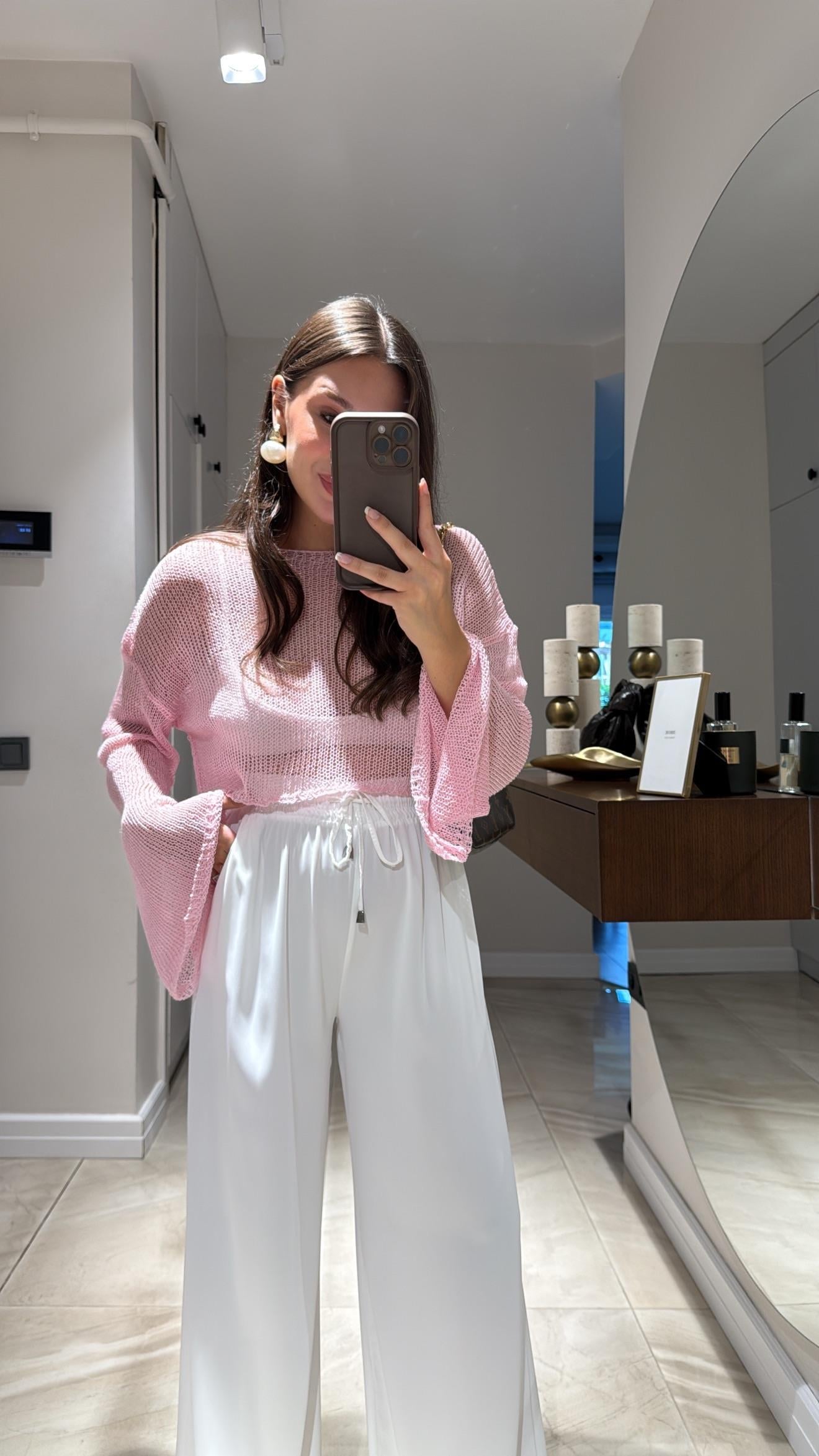 Pembe Ajurlu Crop Kazak