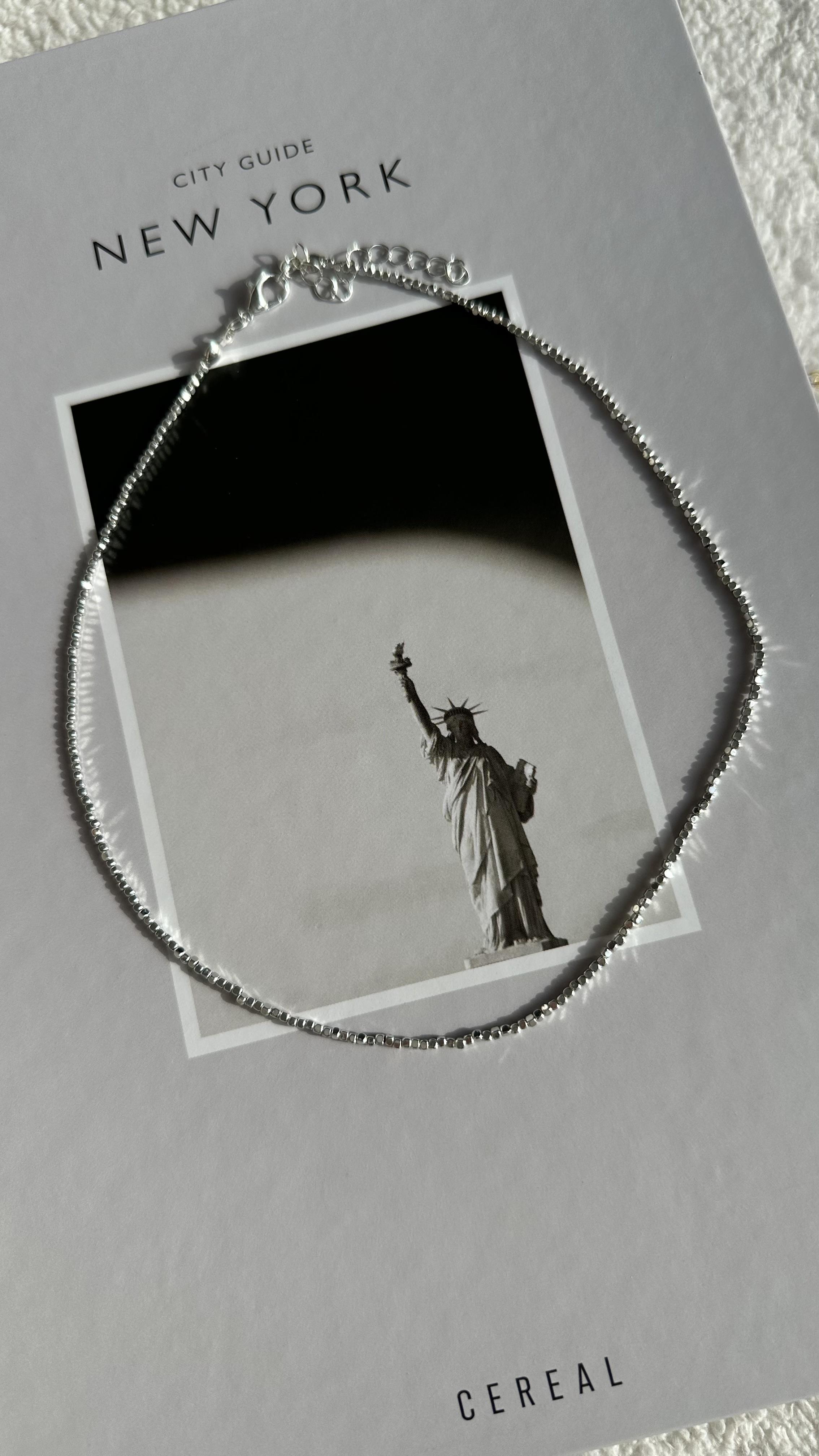 Silver Boncuk Çelik Kolye