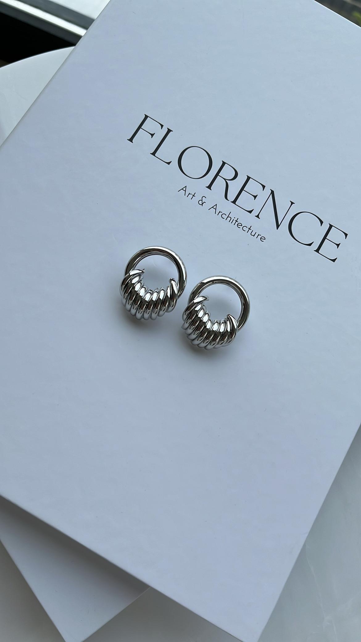 Silver Çoklu Halka Küpe