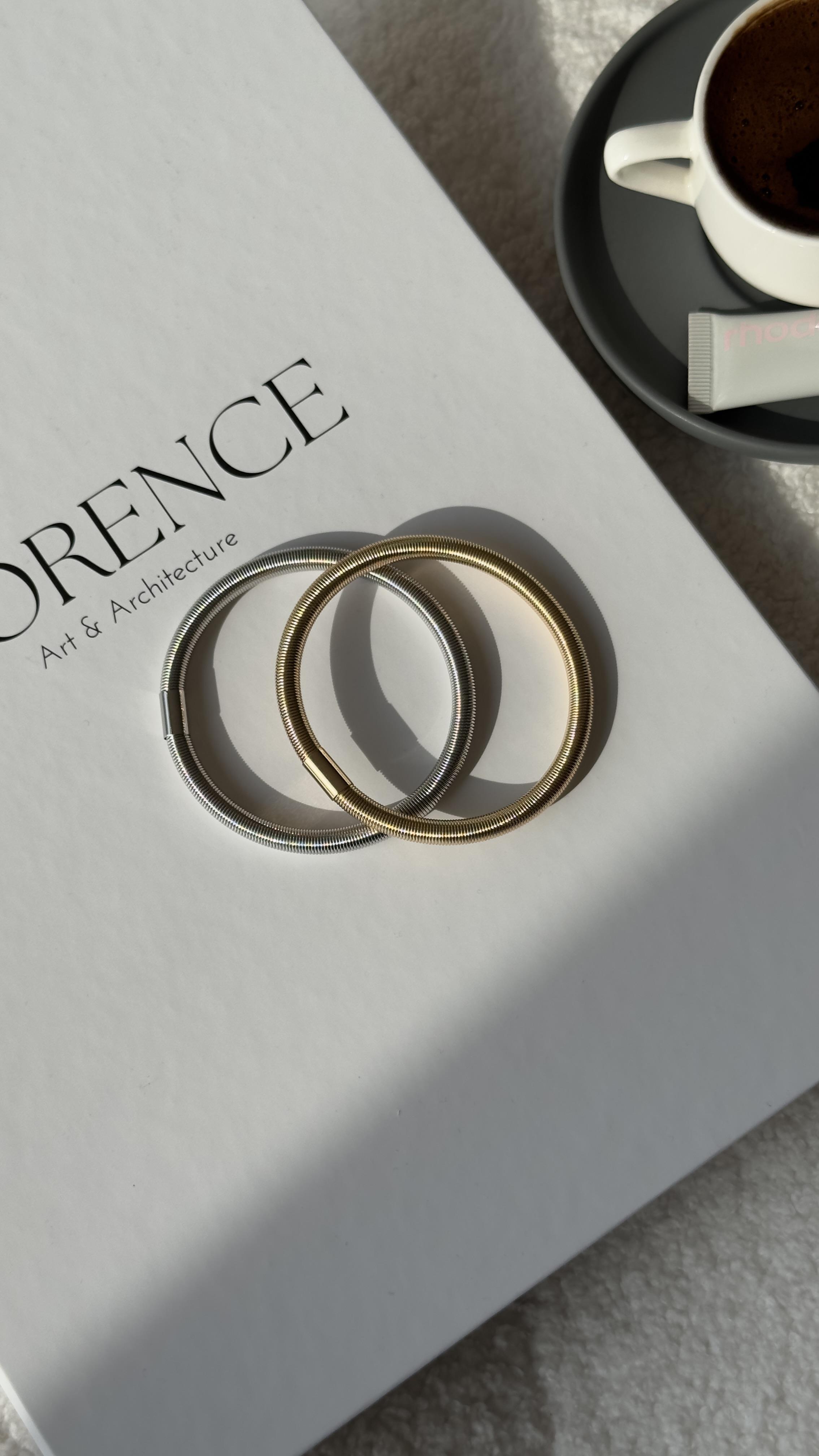 Silver Gold İkili Bileklik