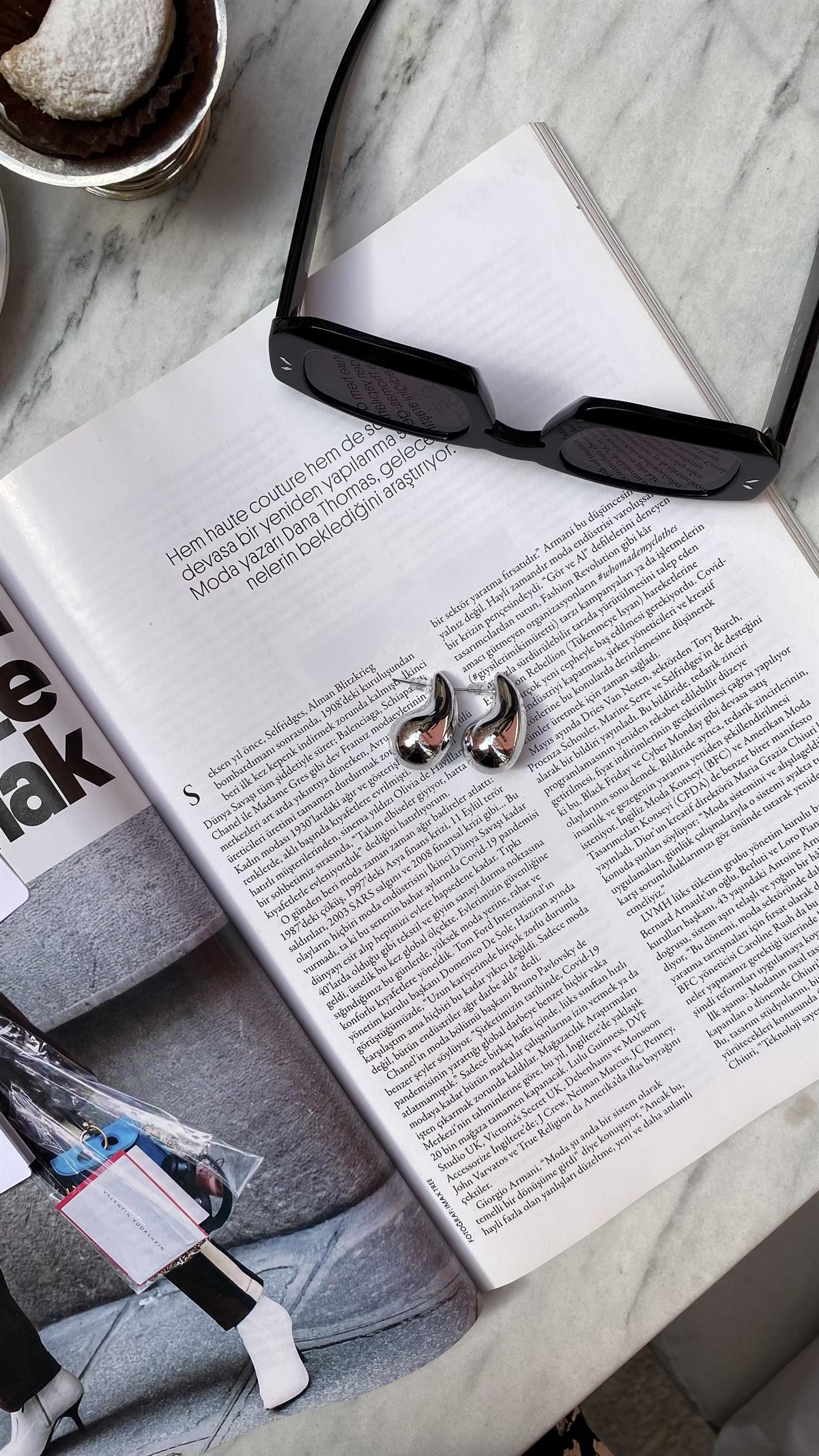 Silver Damla Marka Model Küpe